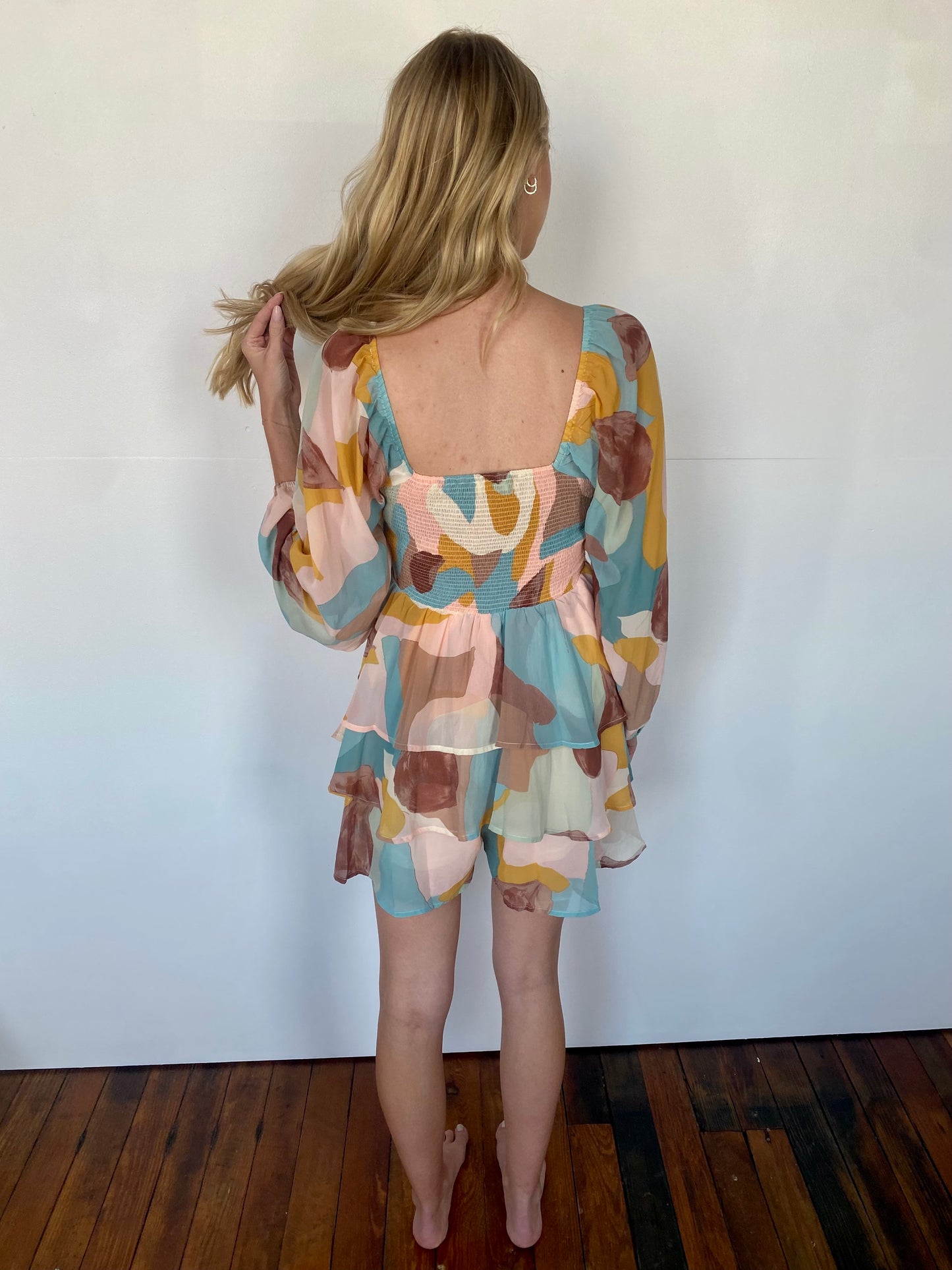 Colorful Smocked Romper