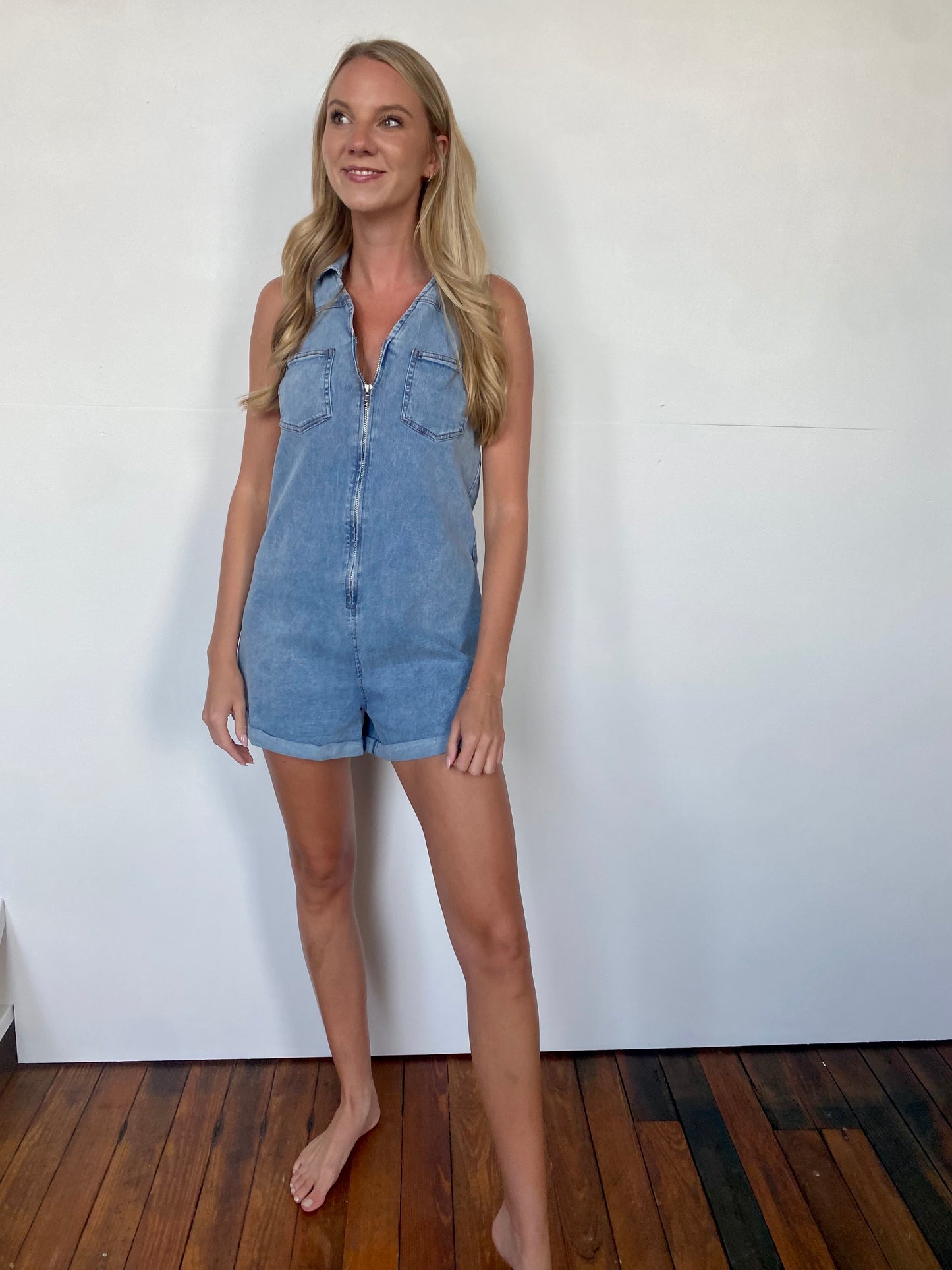 Nashville Denim Romper