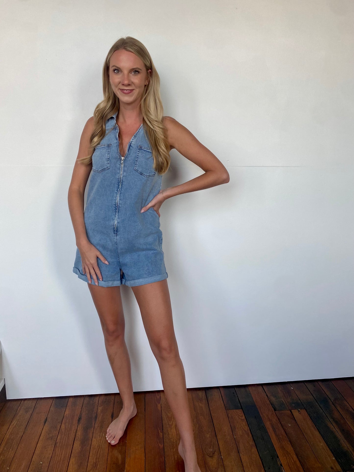 Nashville Denim Romper