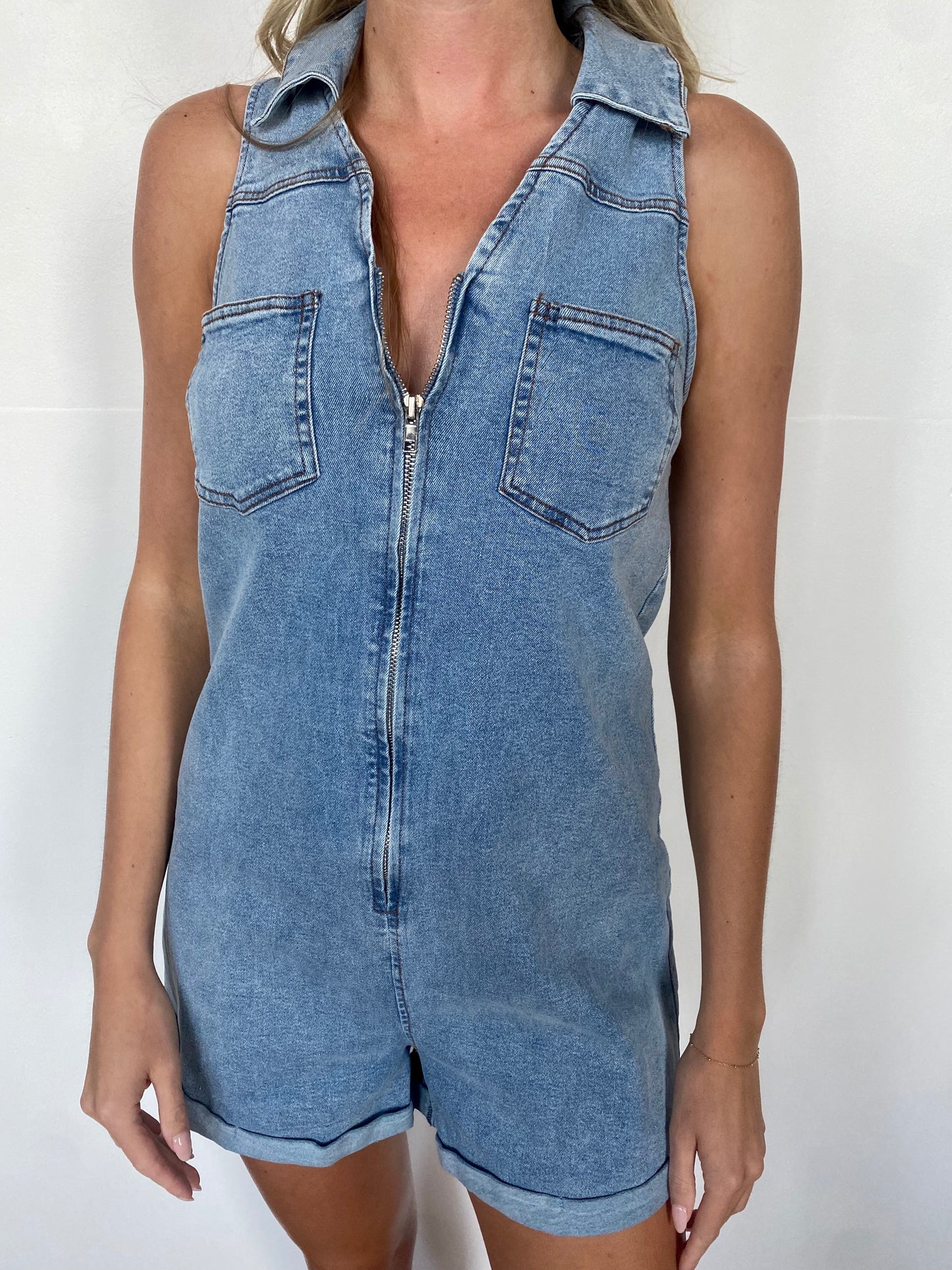 Nashville Denim Romper