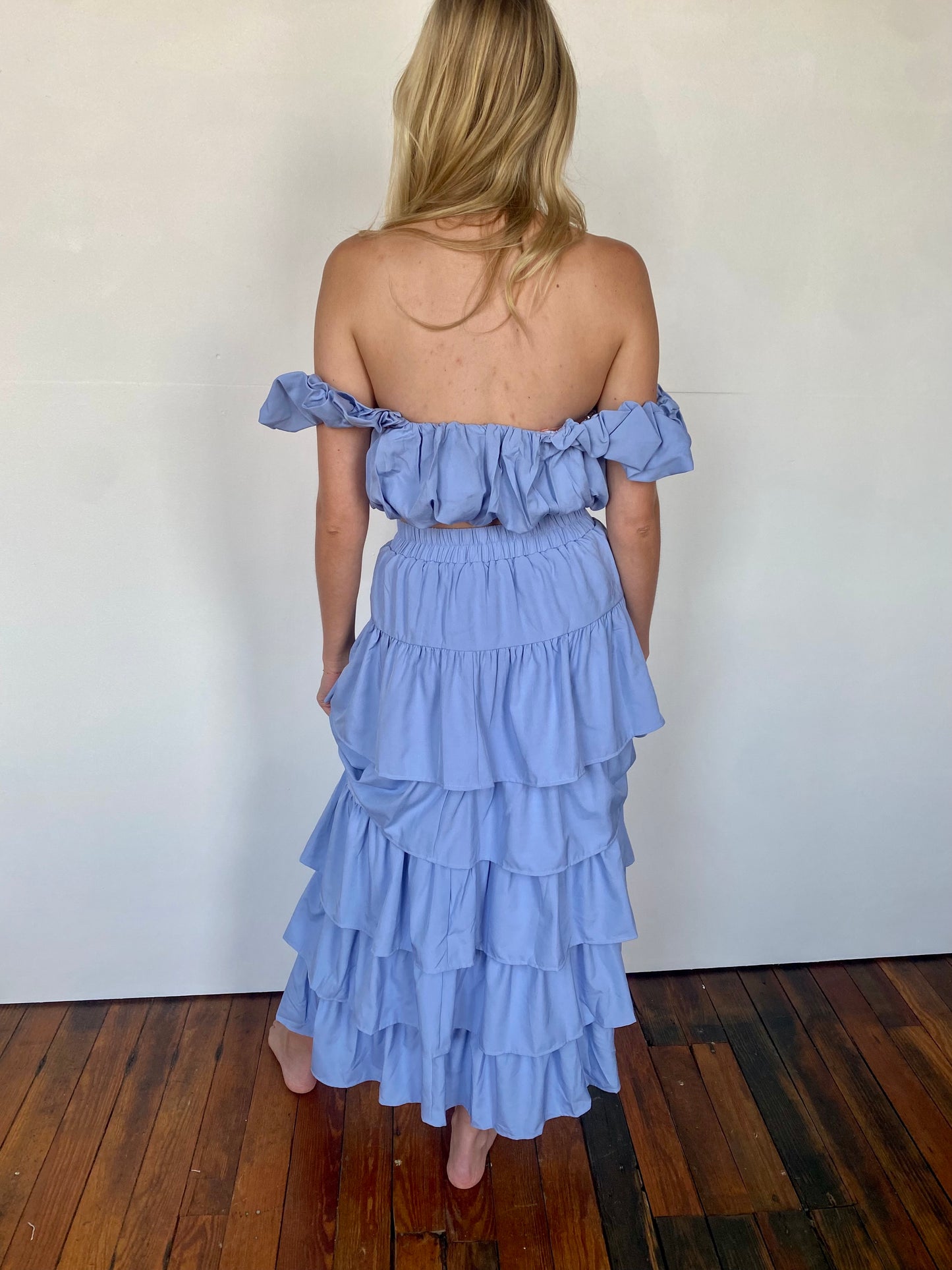 Baby Blue Crop Top