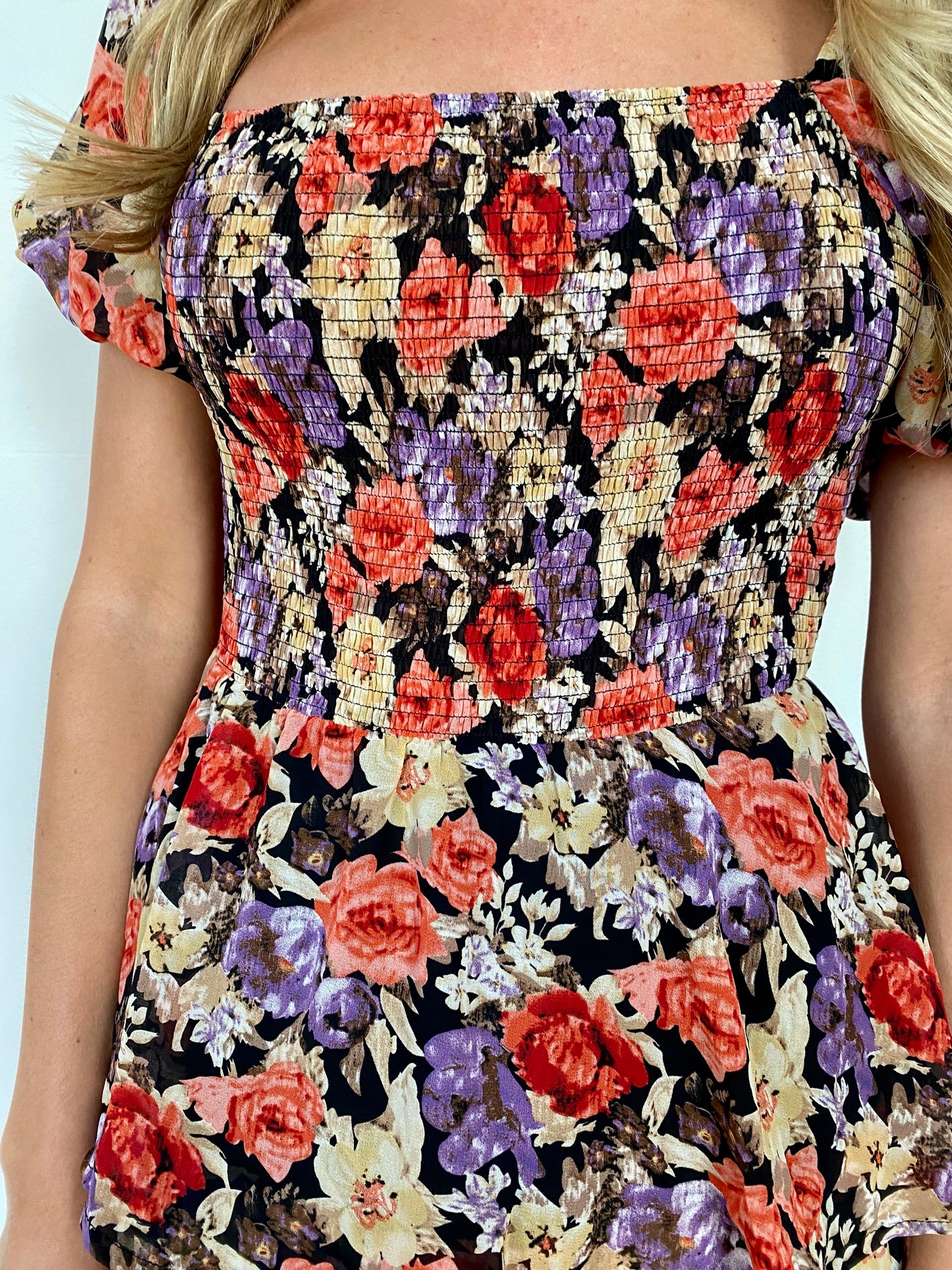 Floral Smocked Maxi Dress