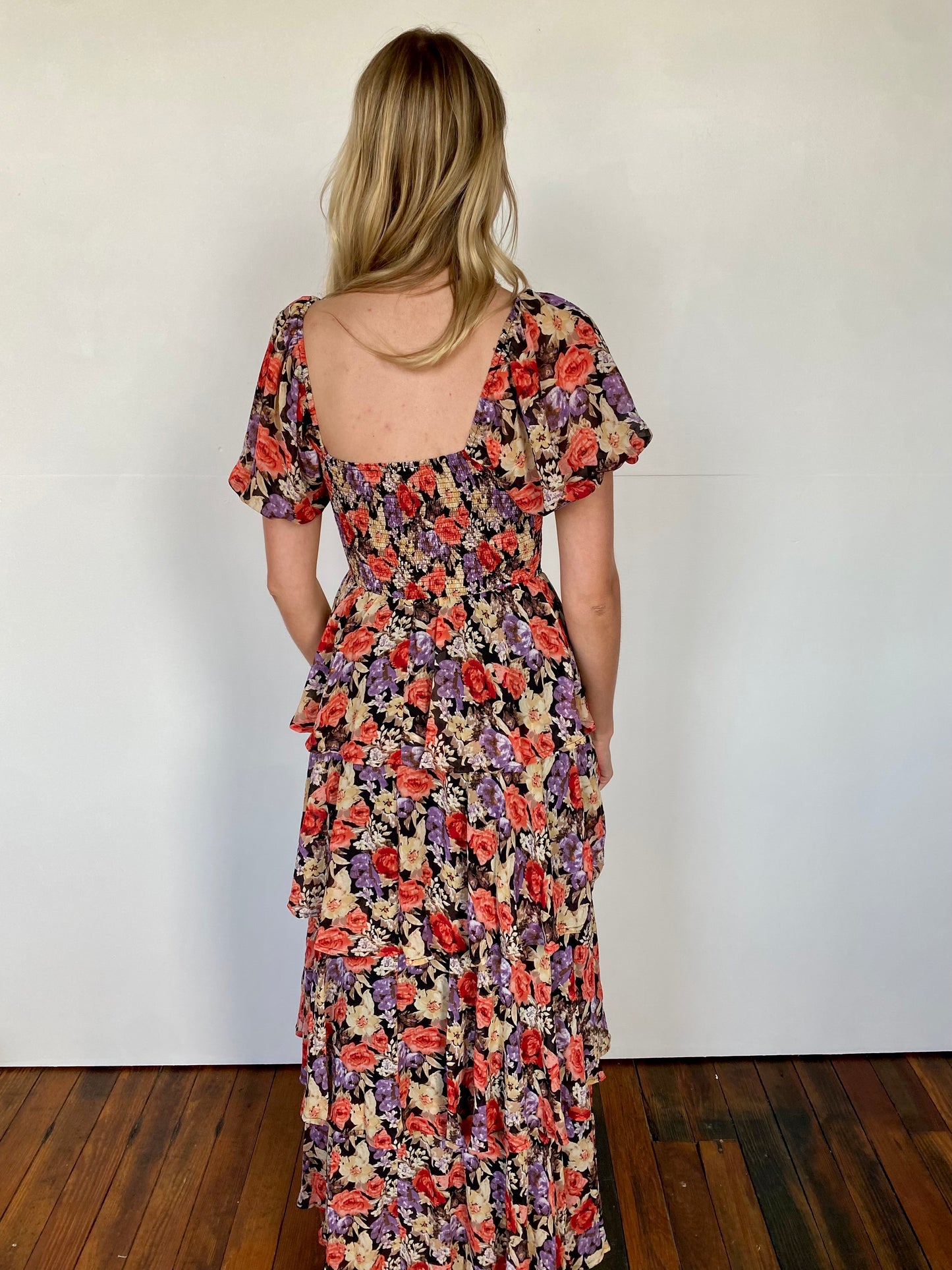 Floral Smocked Maxi Dress