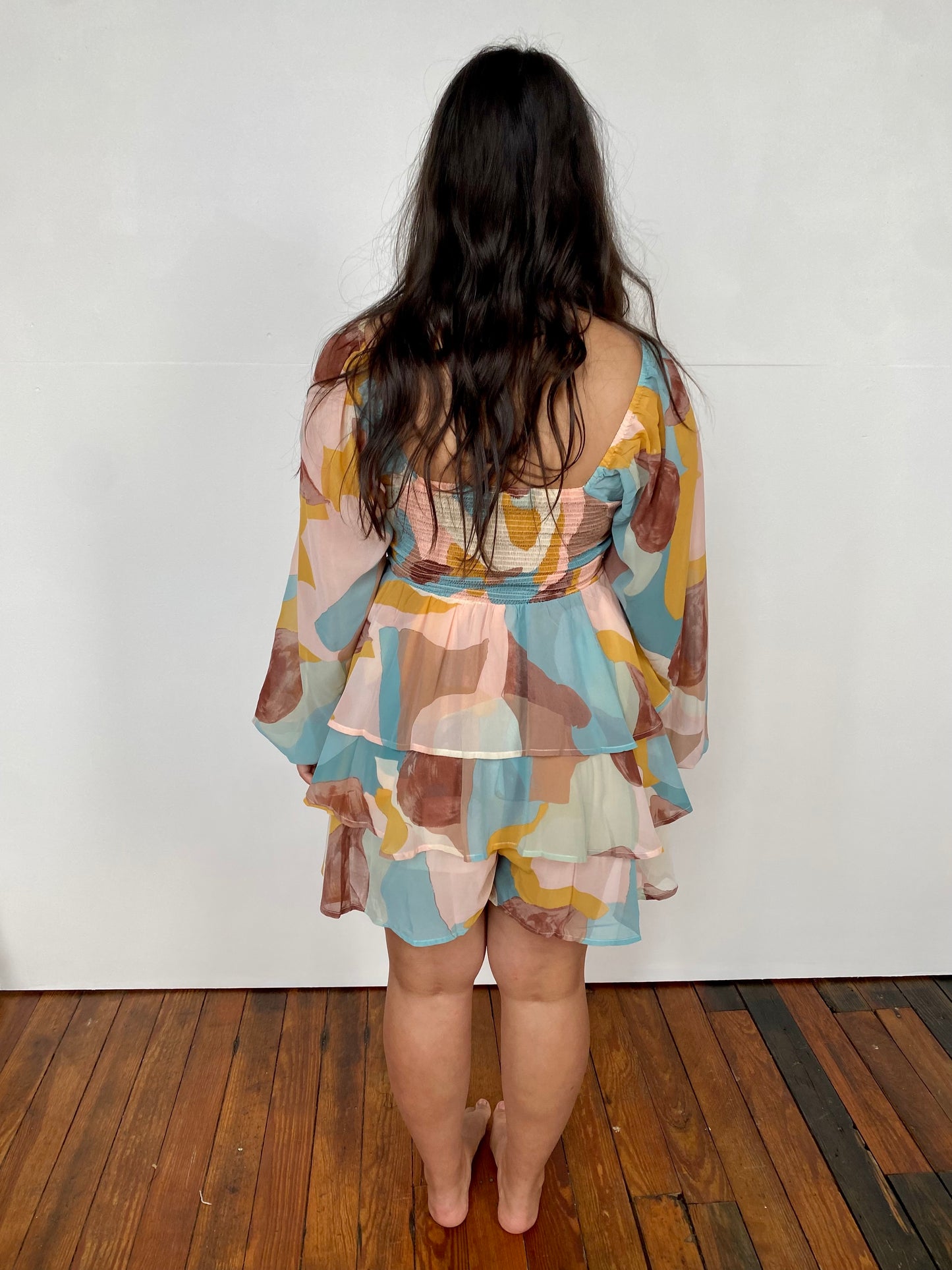 Colorful Smocked Romper