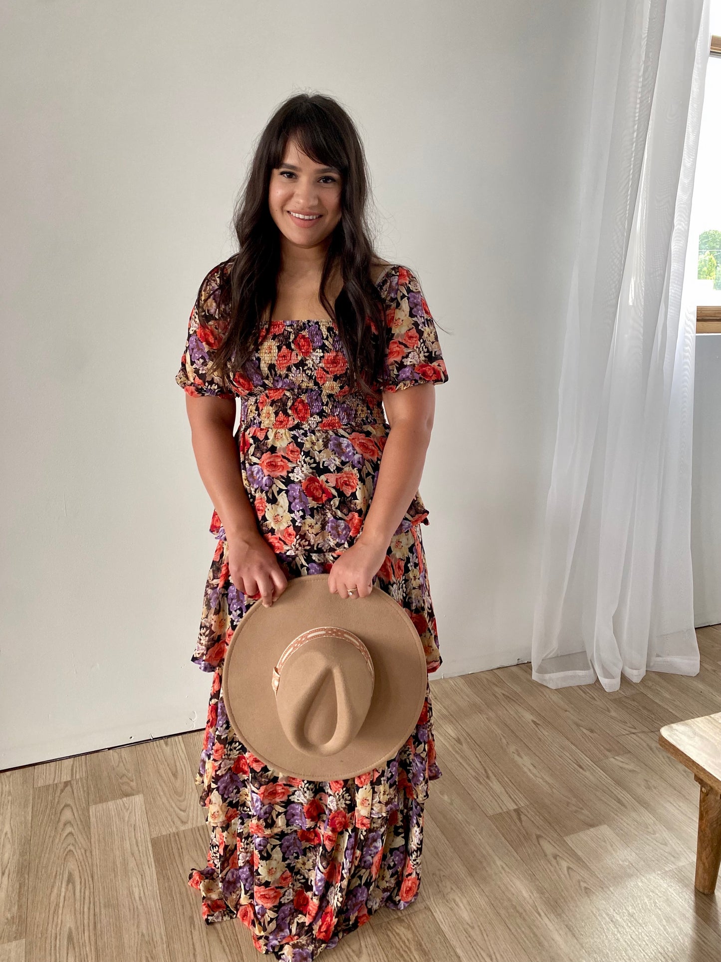 Floral Smocked Maxi Dress