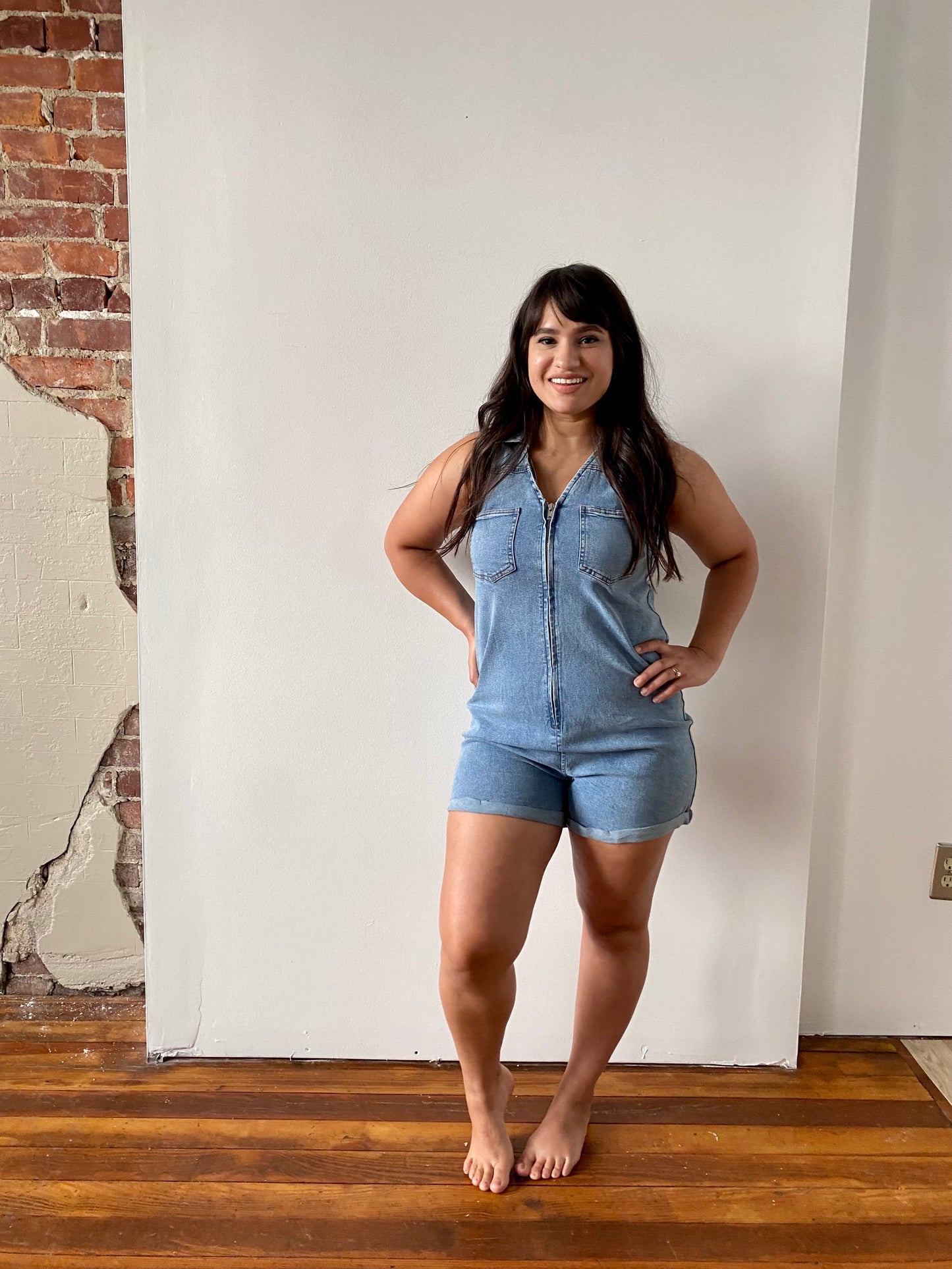 Nashville Denim Romper