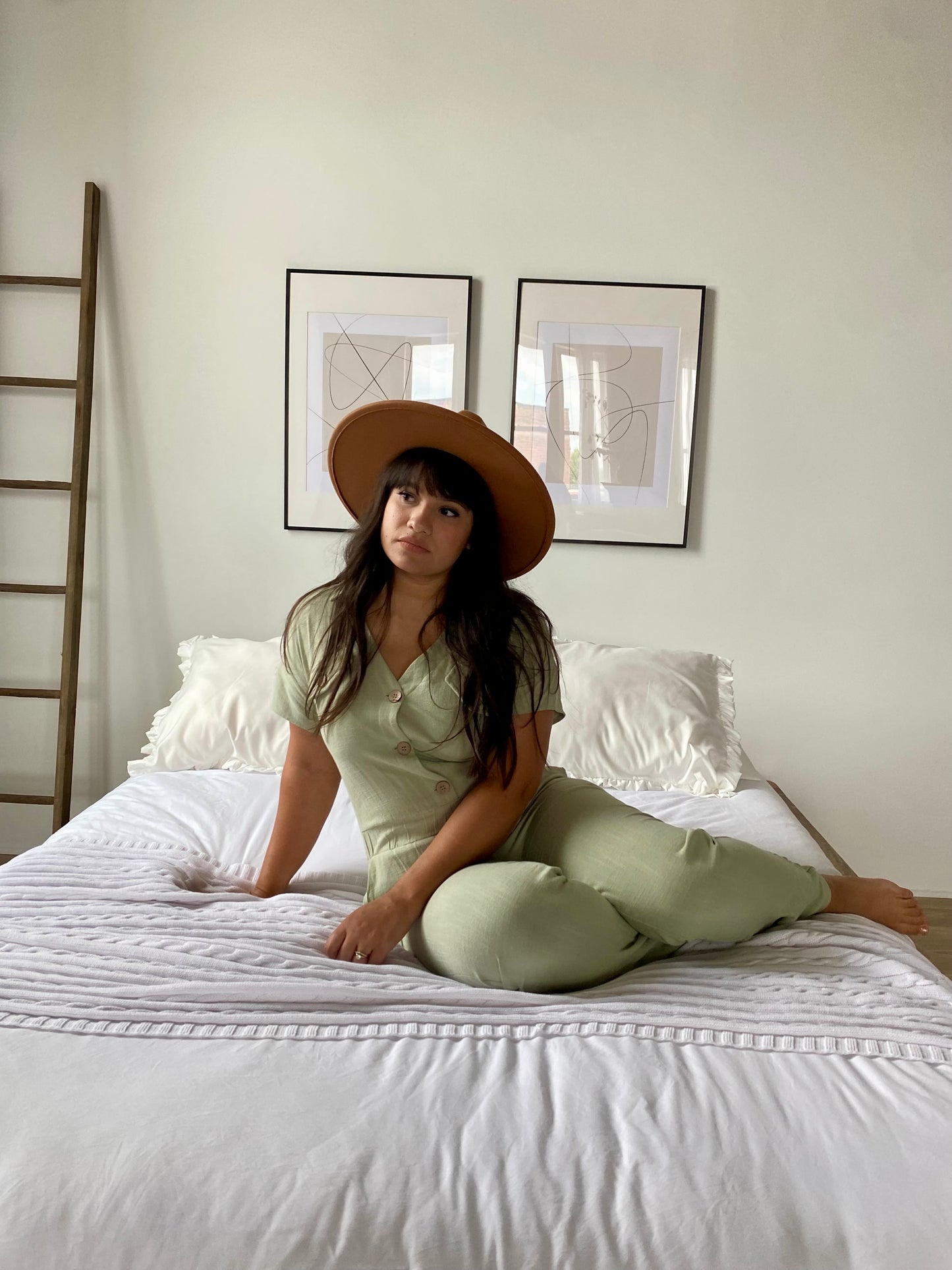 Sage Linen Jumpsuit