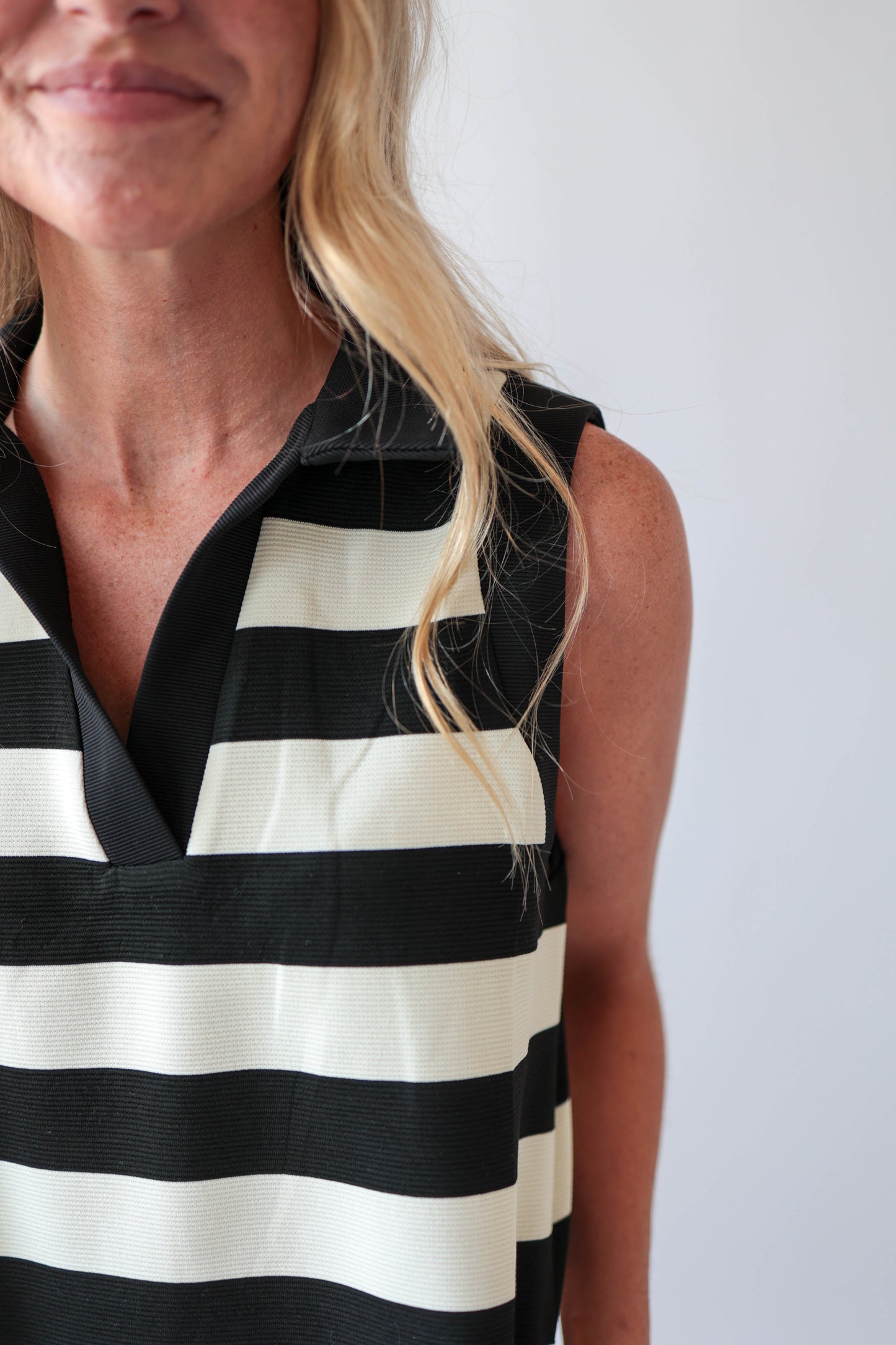 Collared Midi Stripe Dress