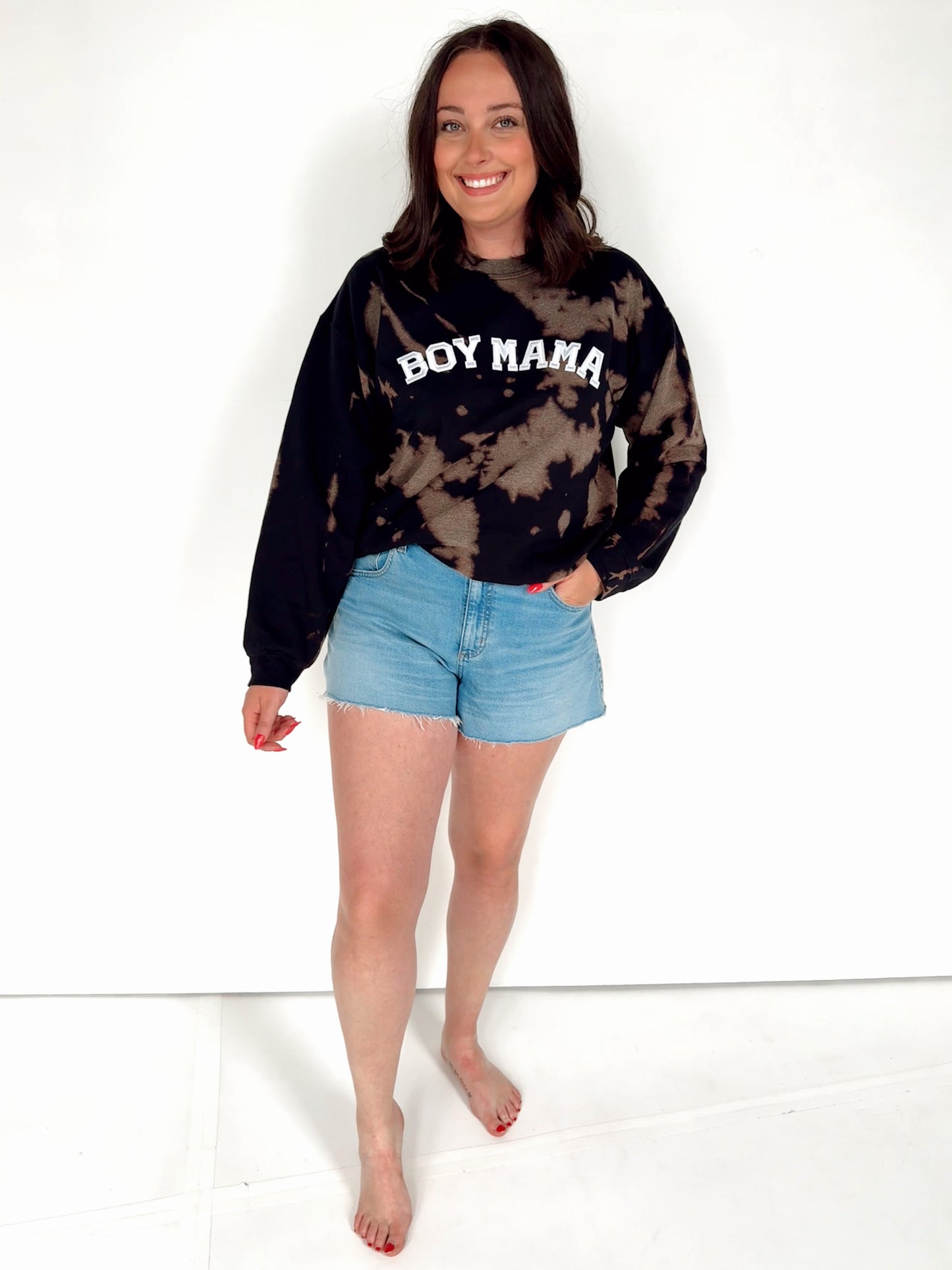 Boy Mama Tie Dye Crewneck