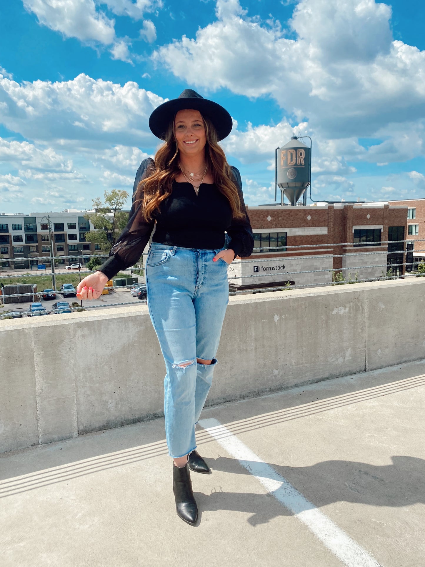 Sheer Sleeve Bodysuit