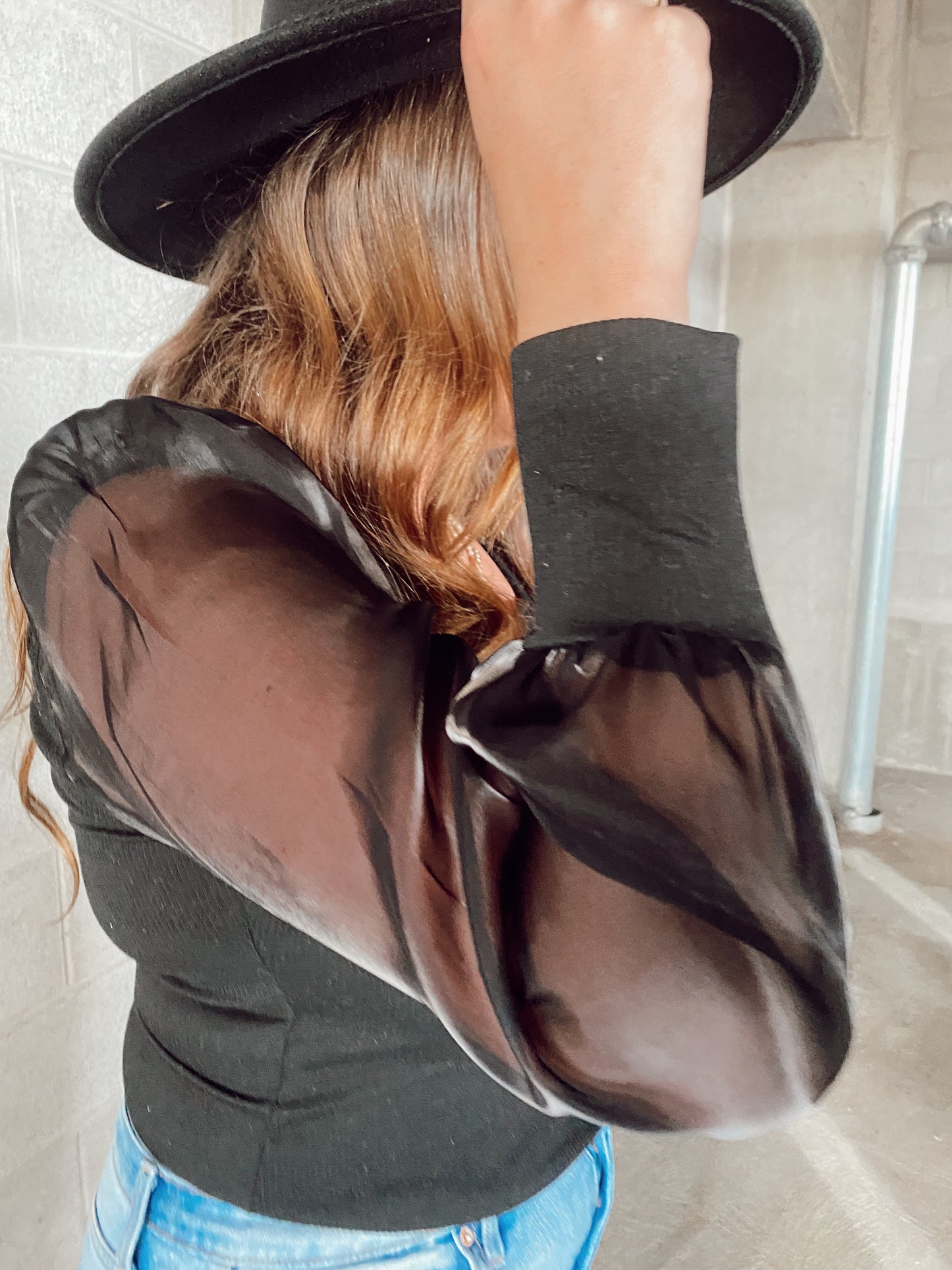Sheer Sleeve Bodysuit