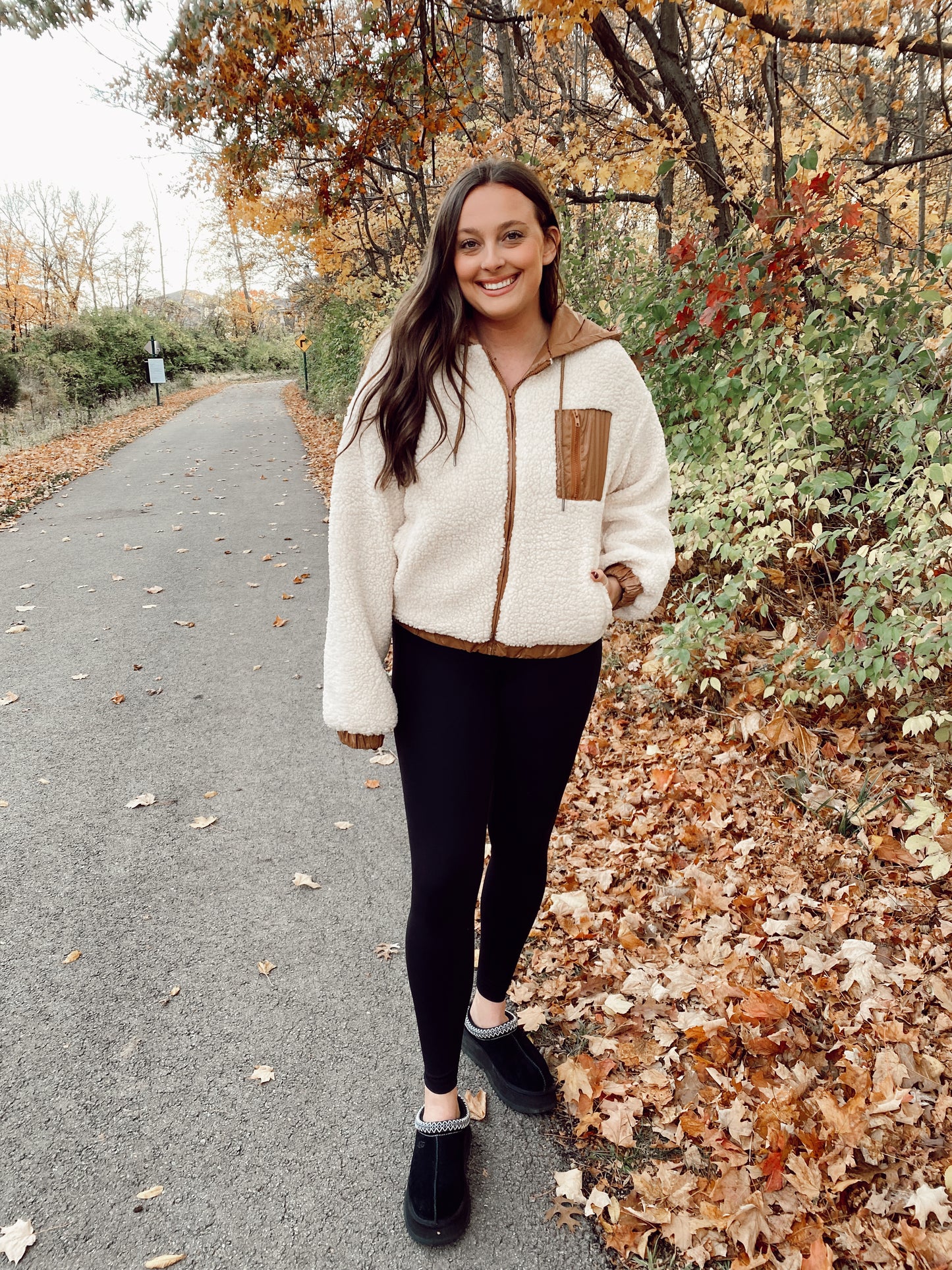 Sherpa Hooded Nylon Jacket