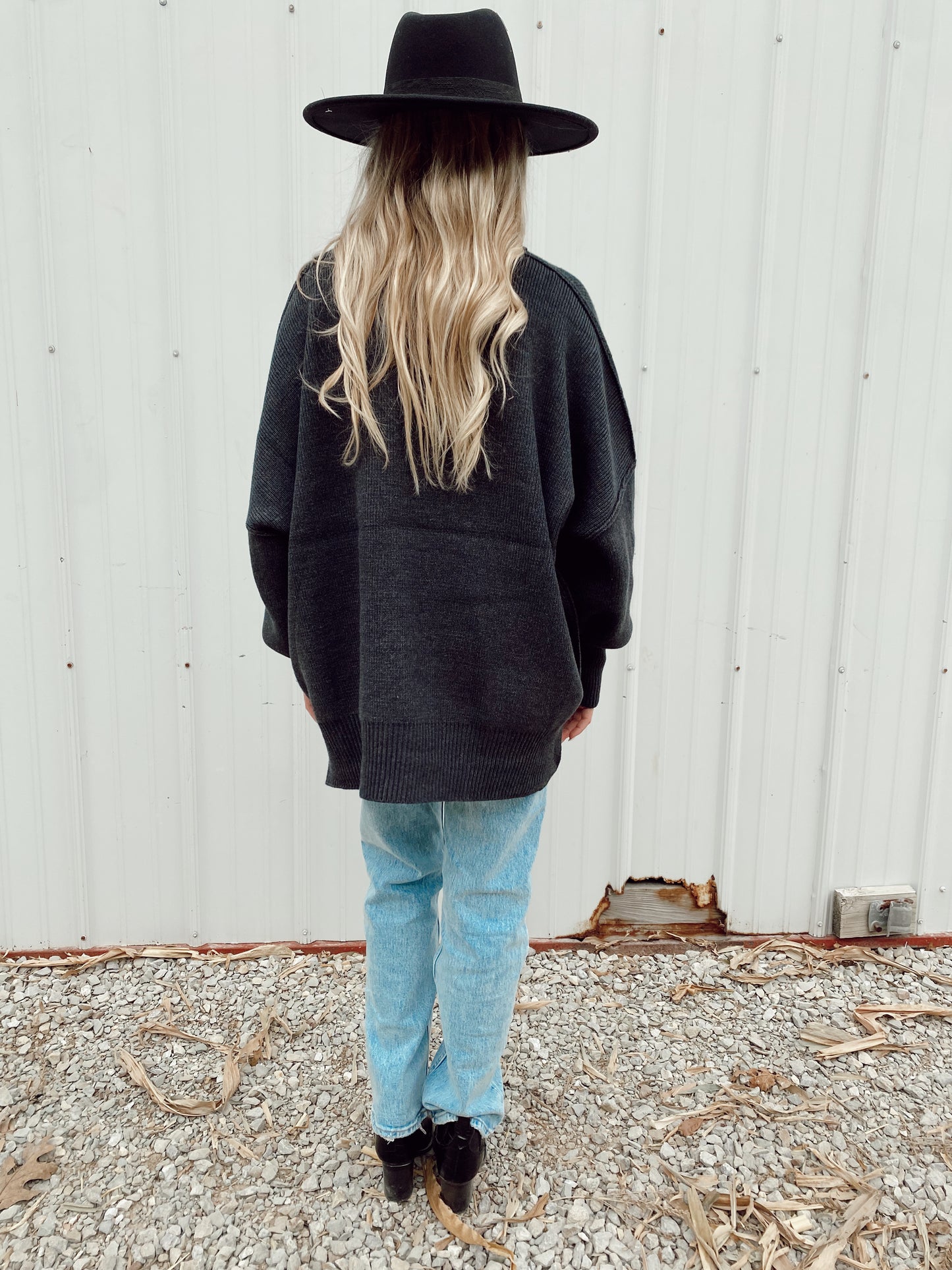 Oversized Charcoal Sweater