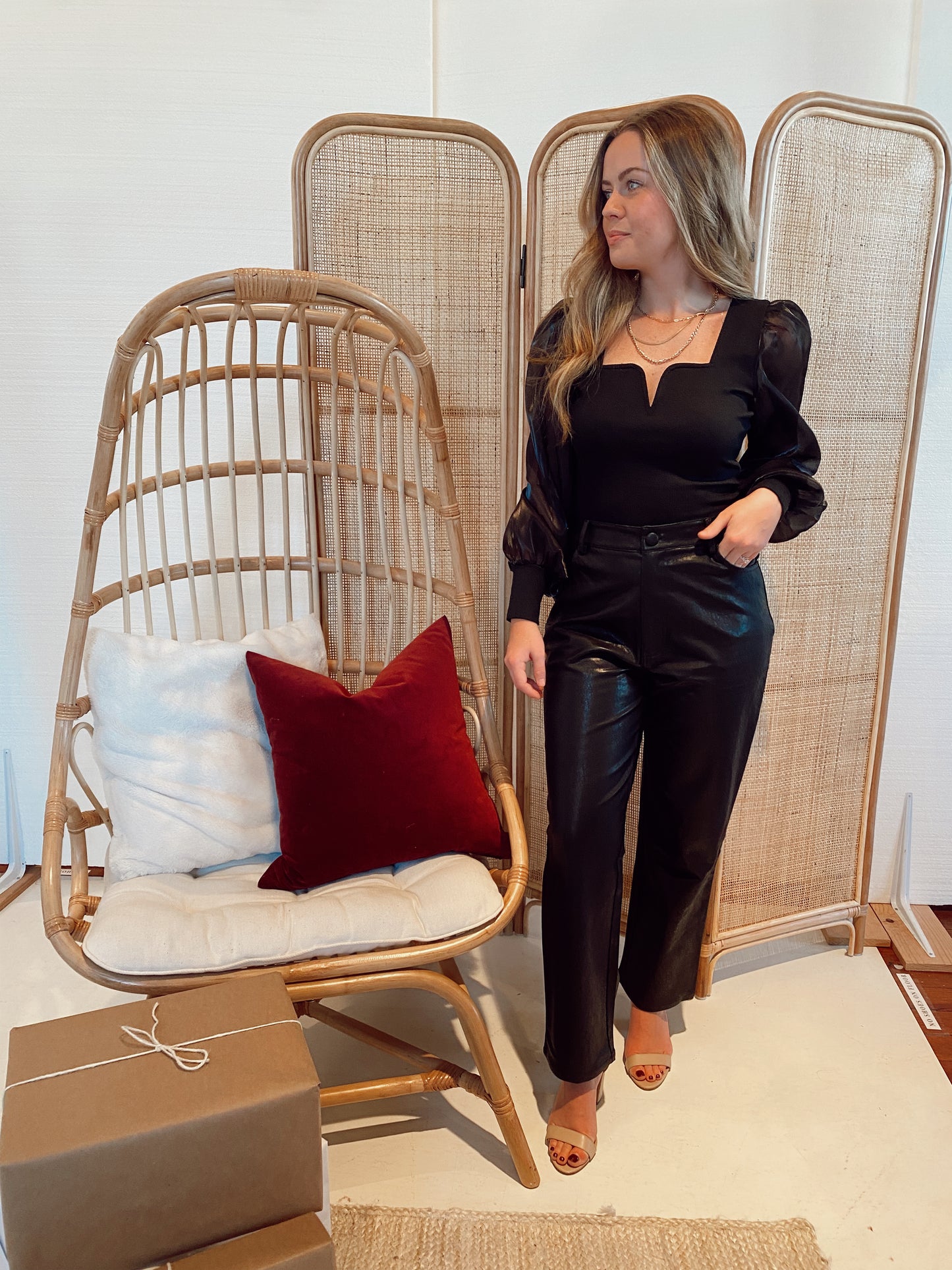 Sheer Sleeve Bodysuit