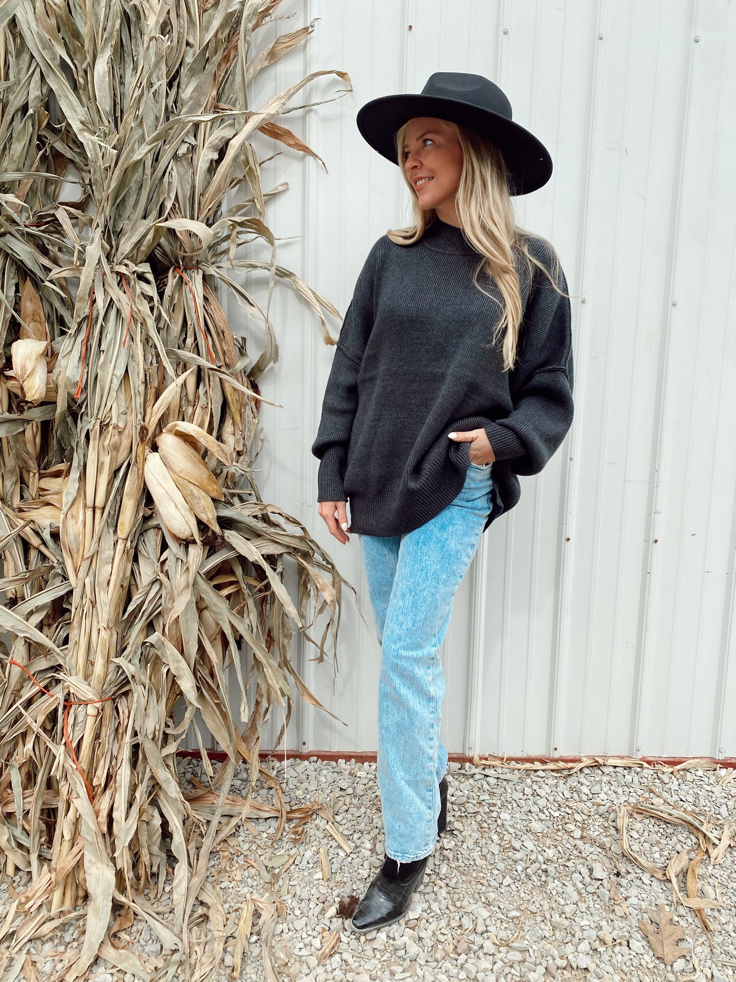 Oversized Charcoal Sweater