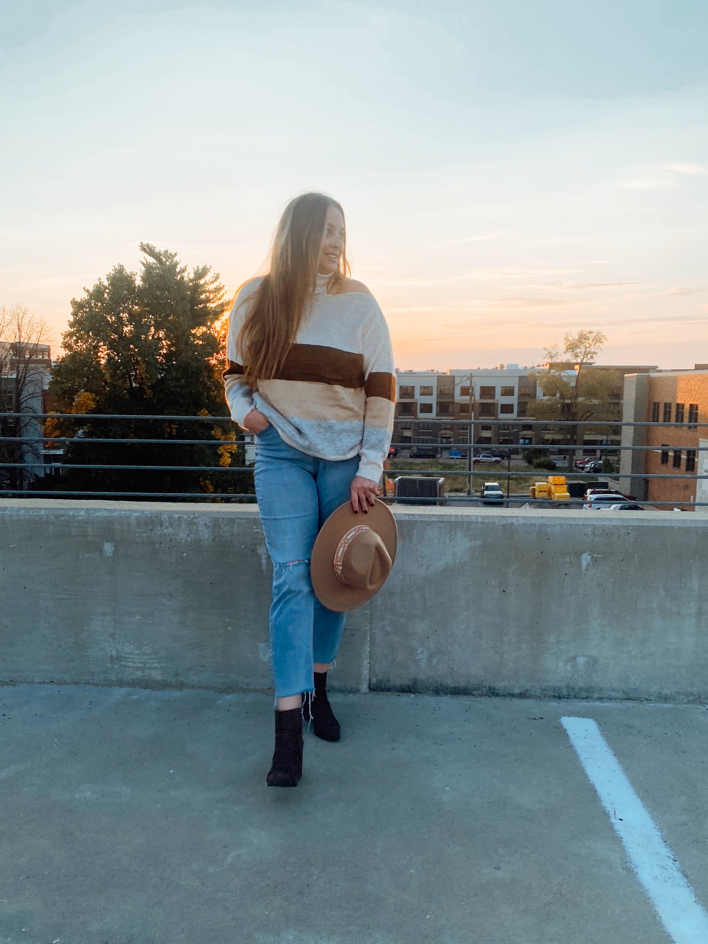 Cold Shoulder Turtleneck Sweater