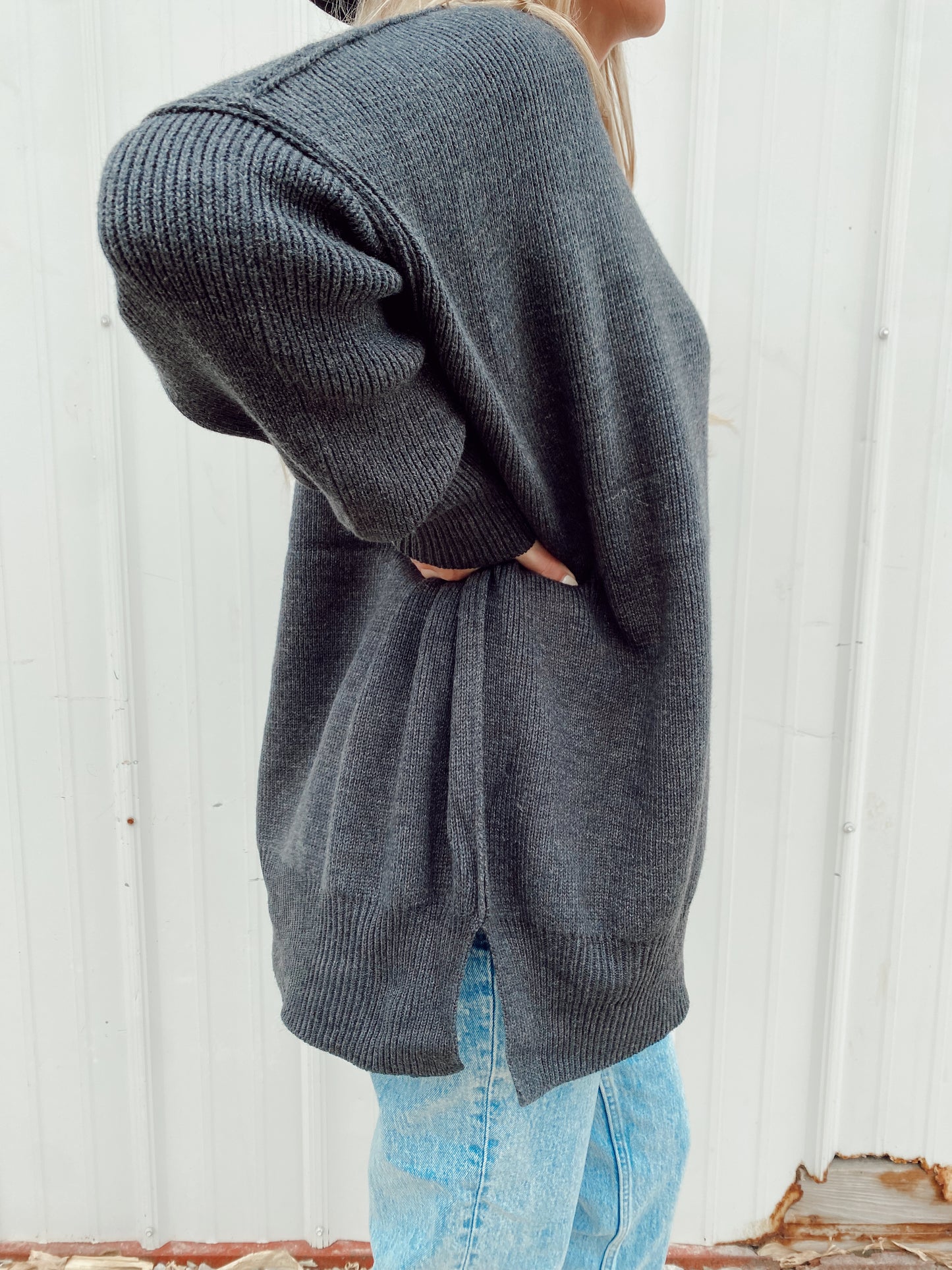 Oversized Charcoal Sweater