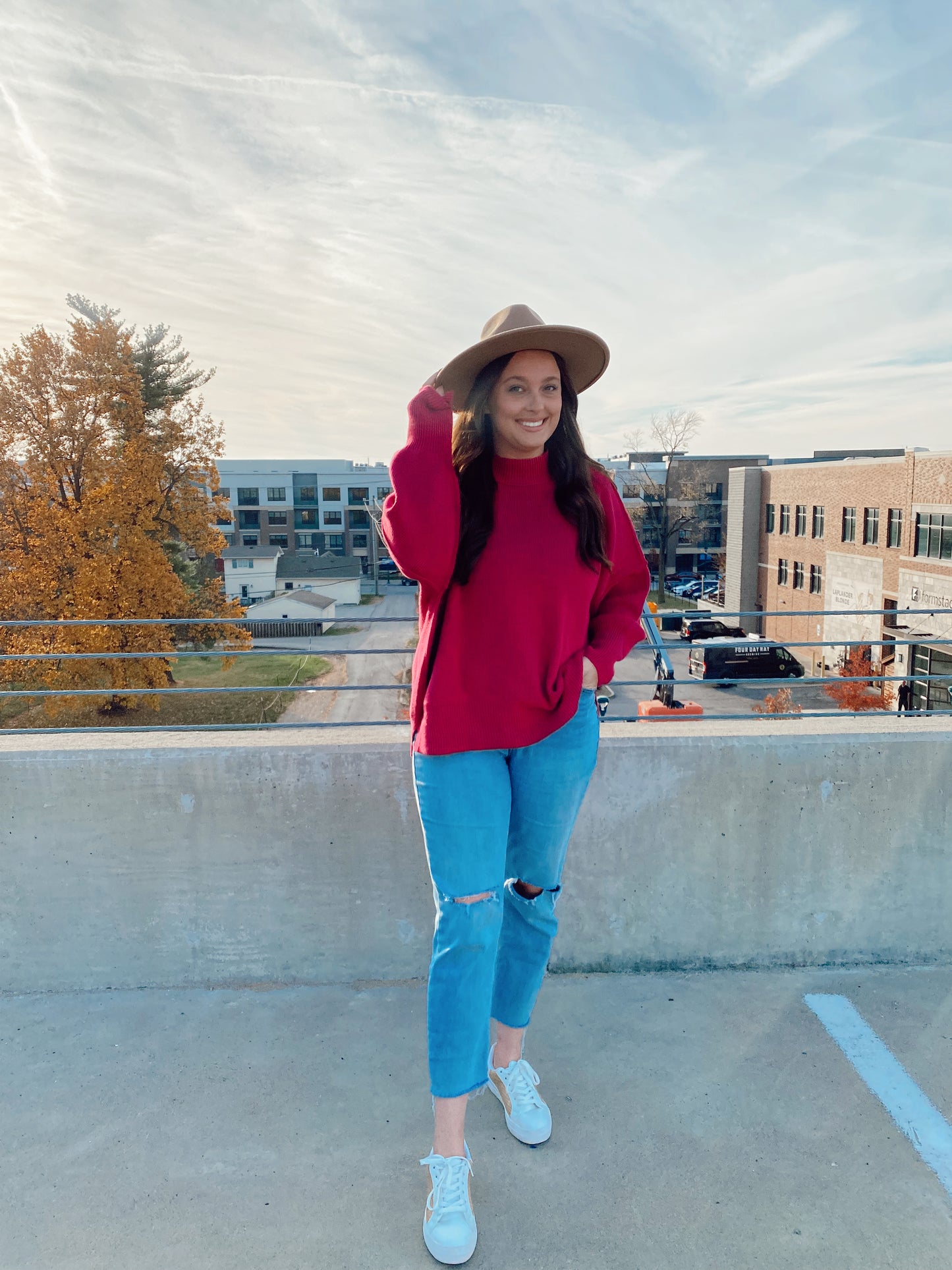 Oversized Magenta Sweater