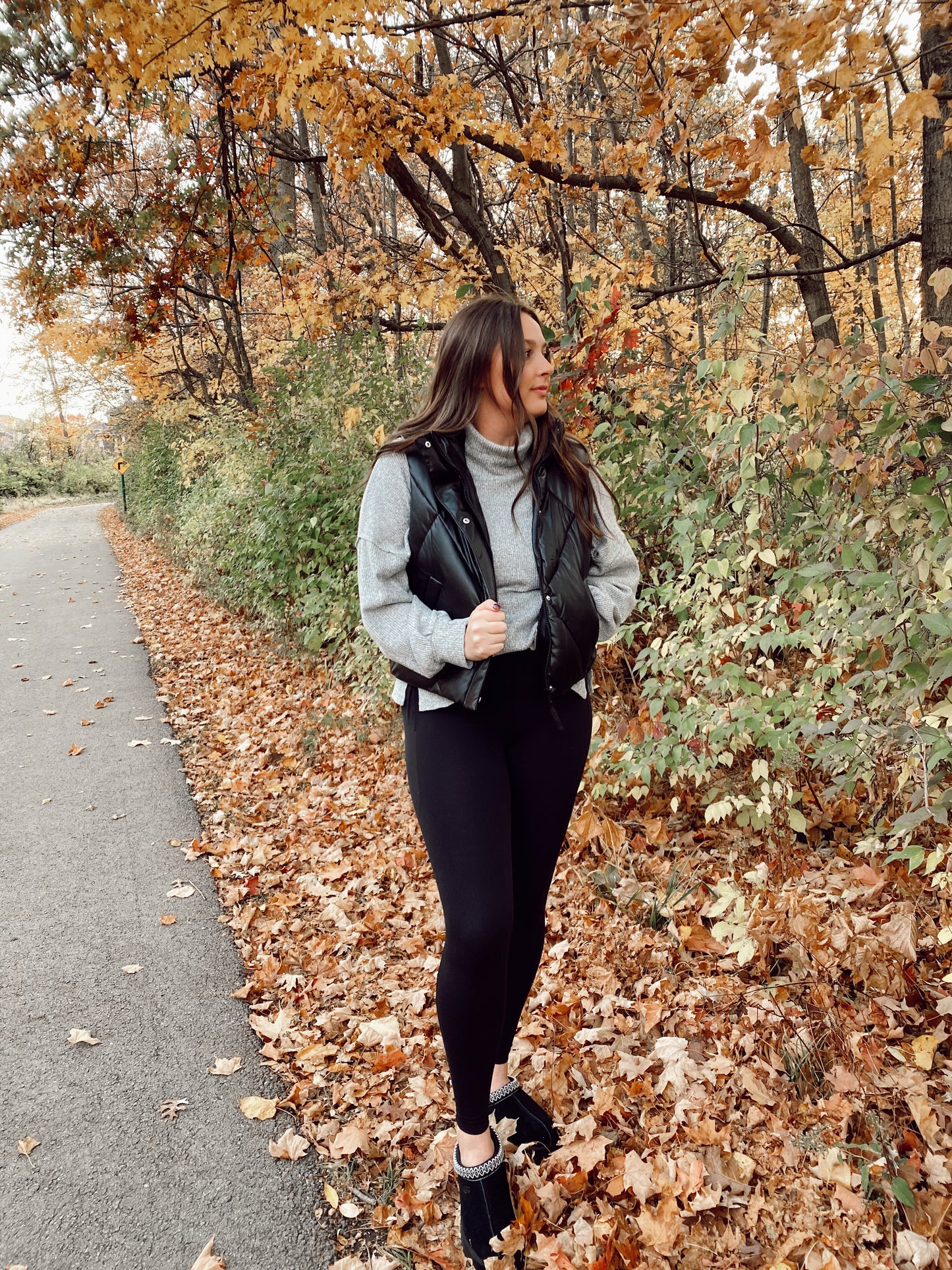 Black Puffer Vest