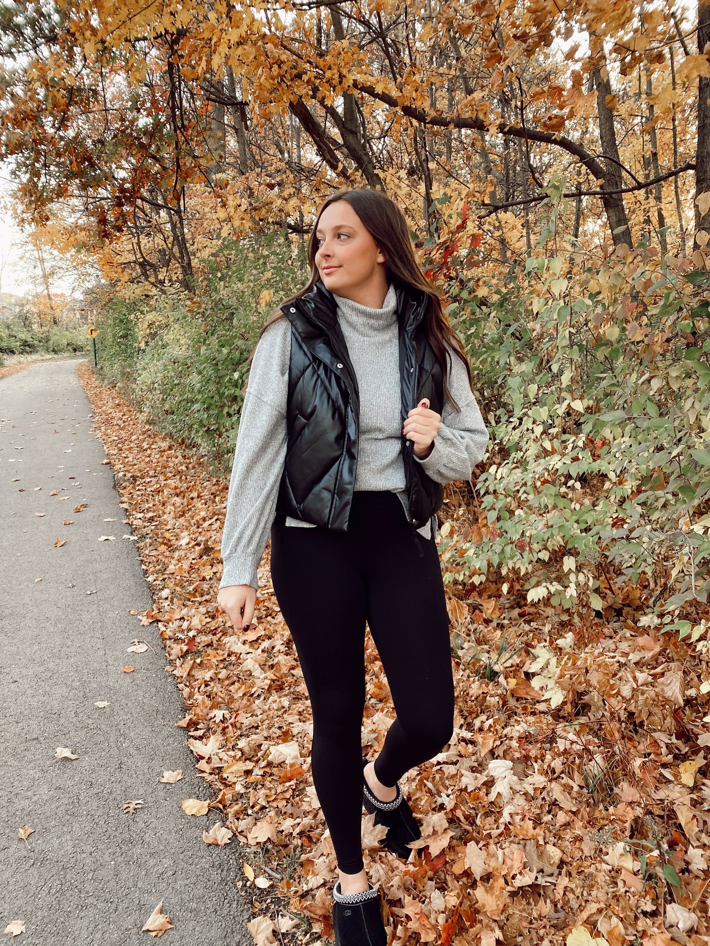 Black Puffer Vest
