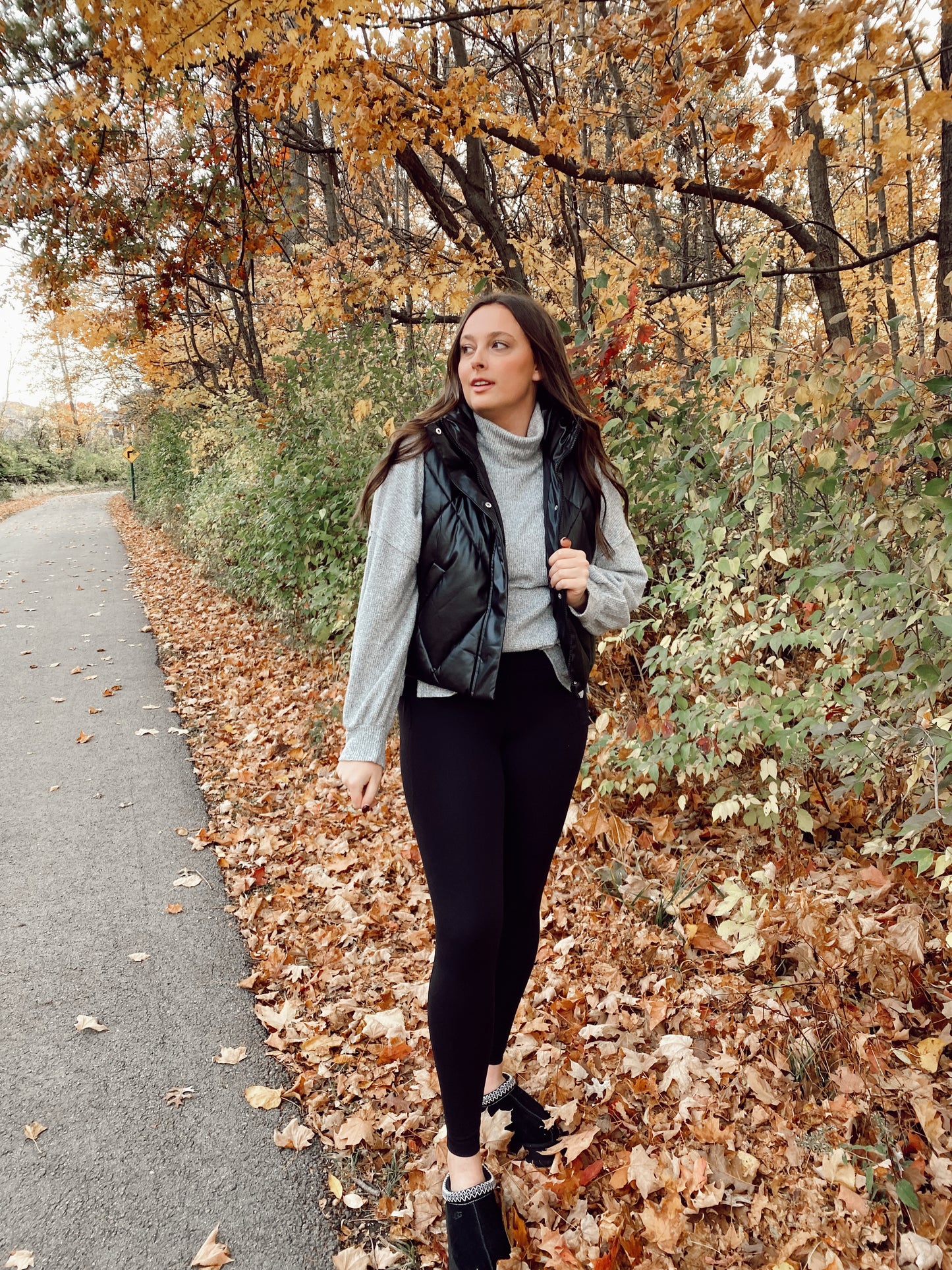 Black Puffer Vest