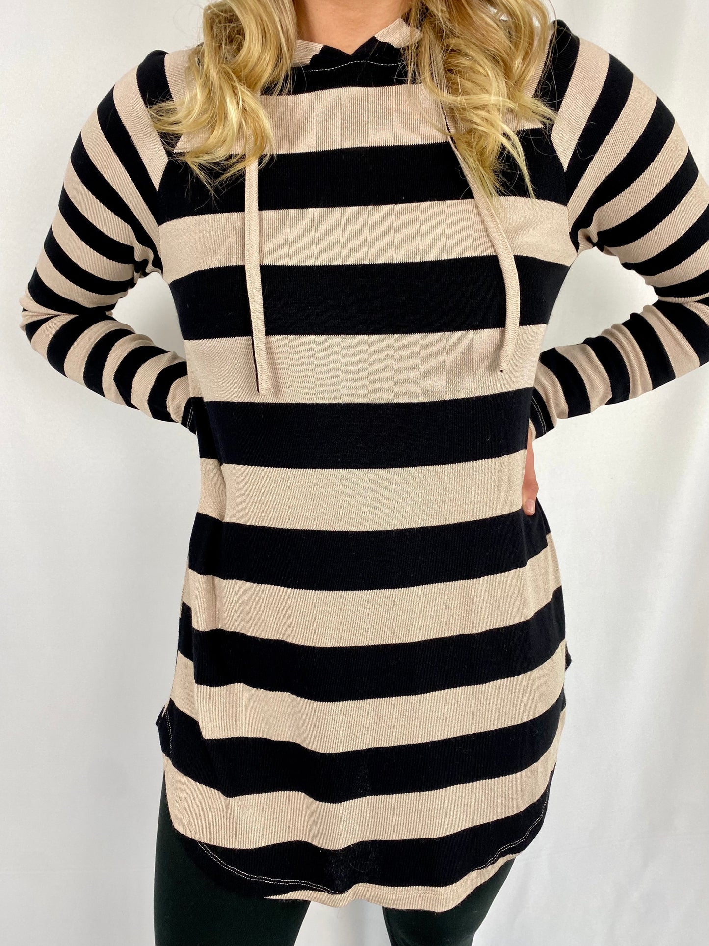 Stripe Hooded Tunic
