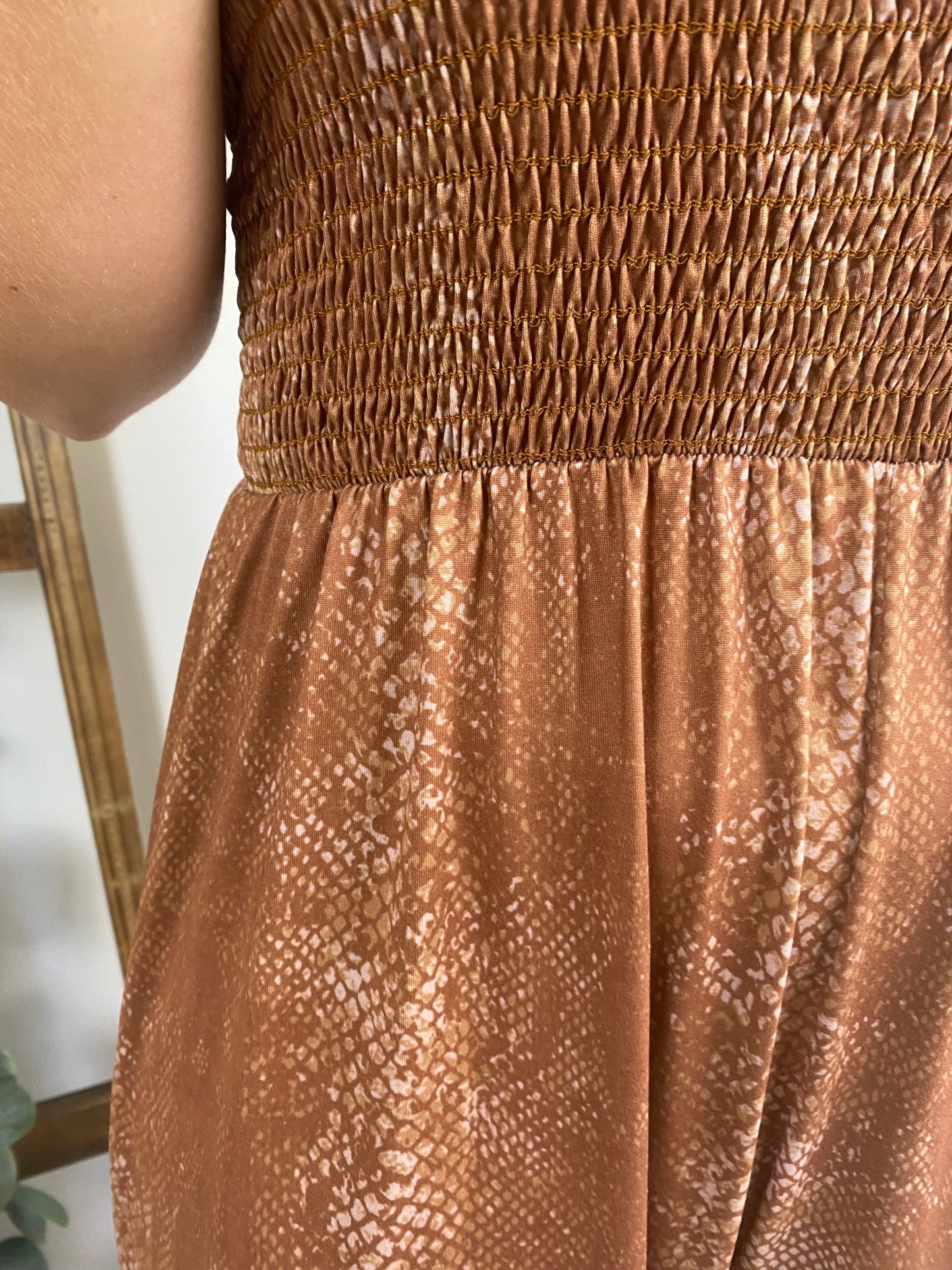 Snake Print Jumpsuit