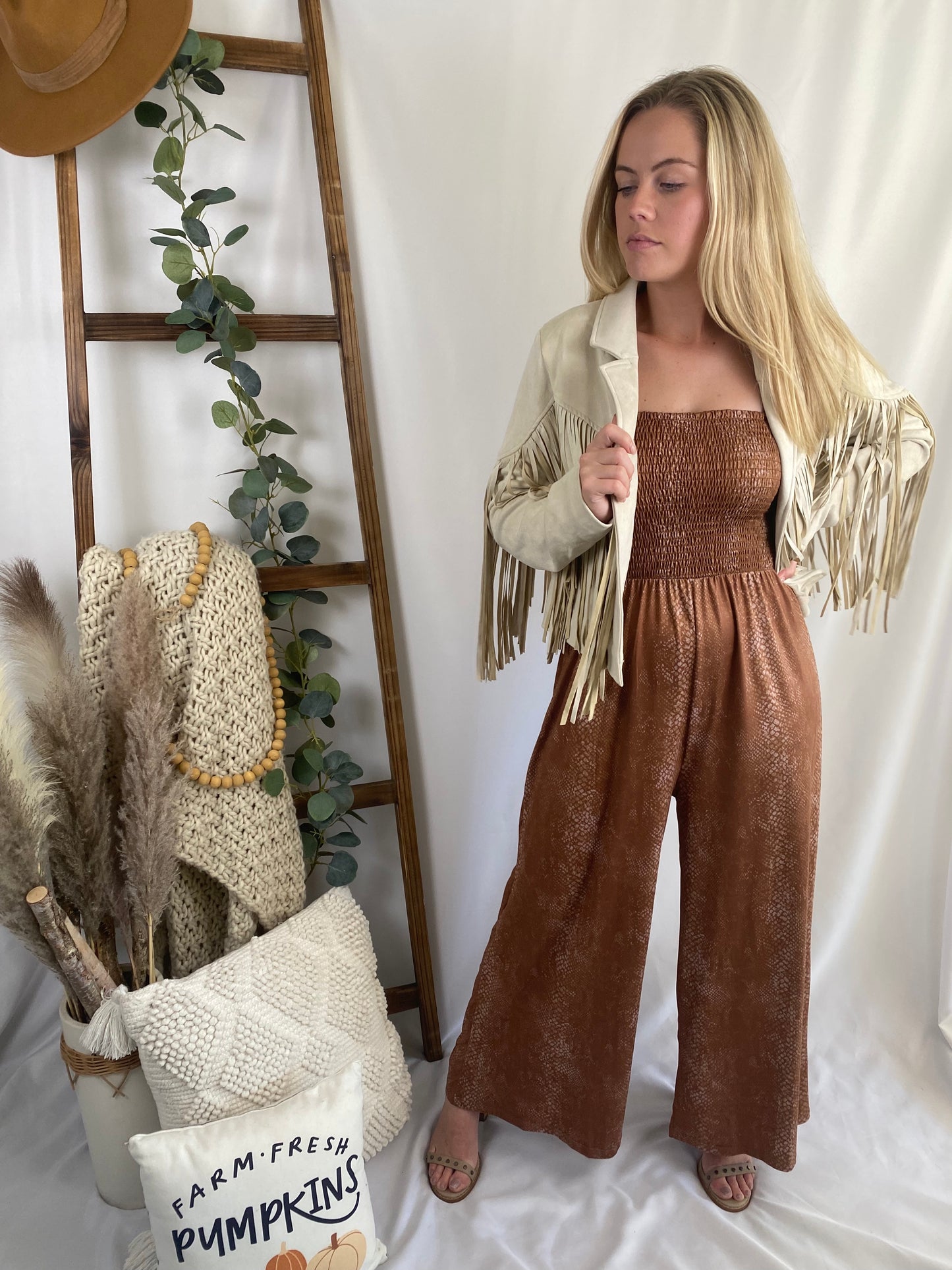 Snake Print Jumpsuit