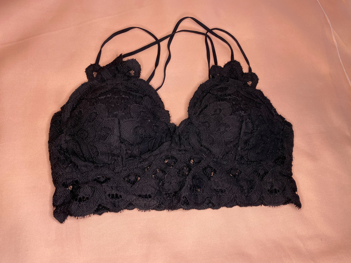 Lace Bralette-Black