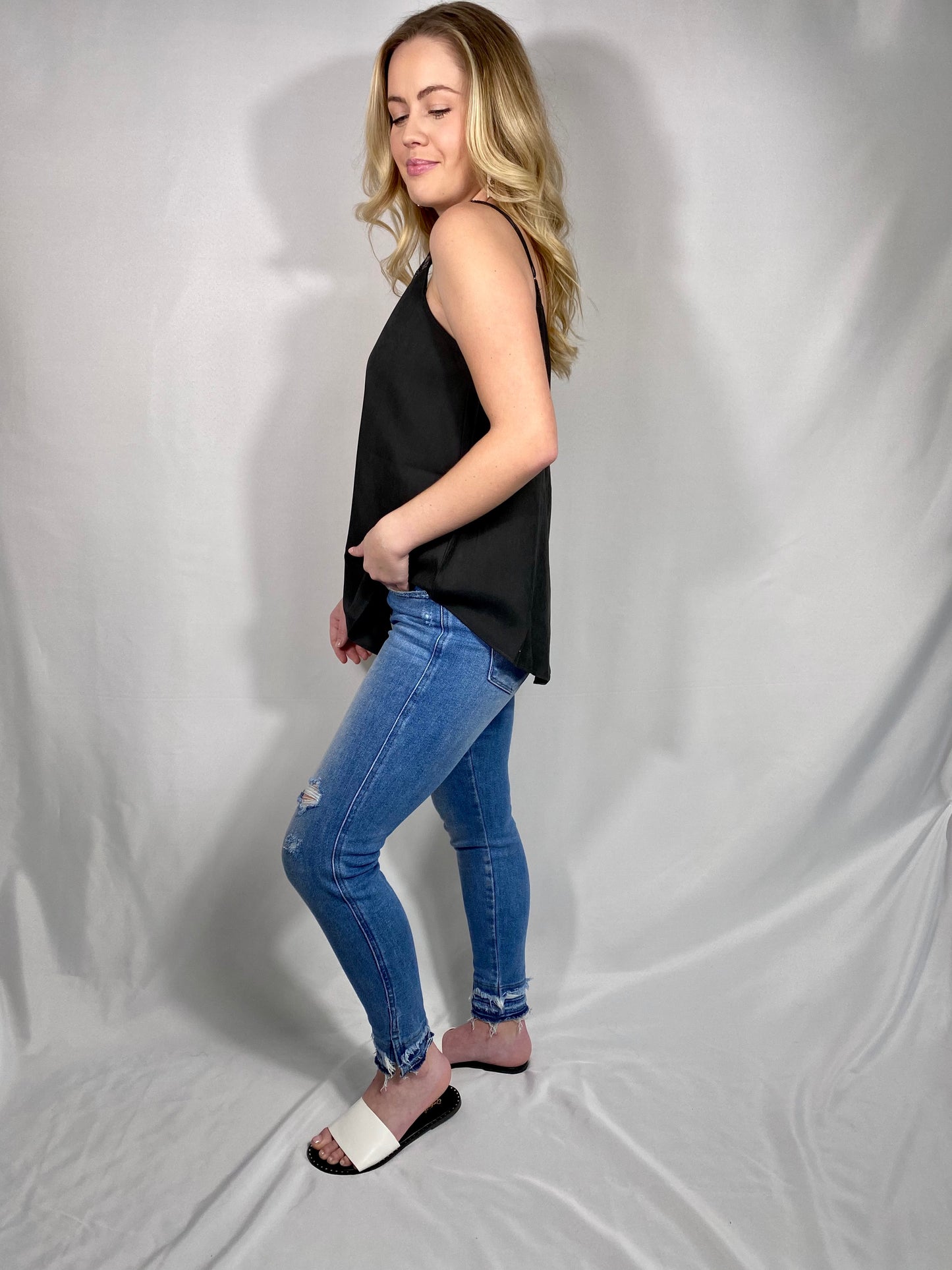 Black V-Neck Tank