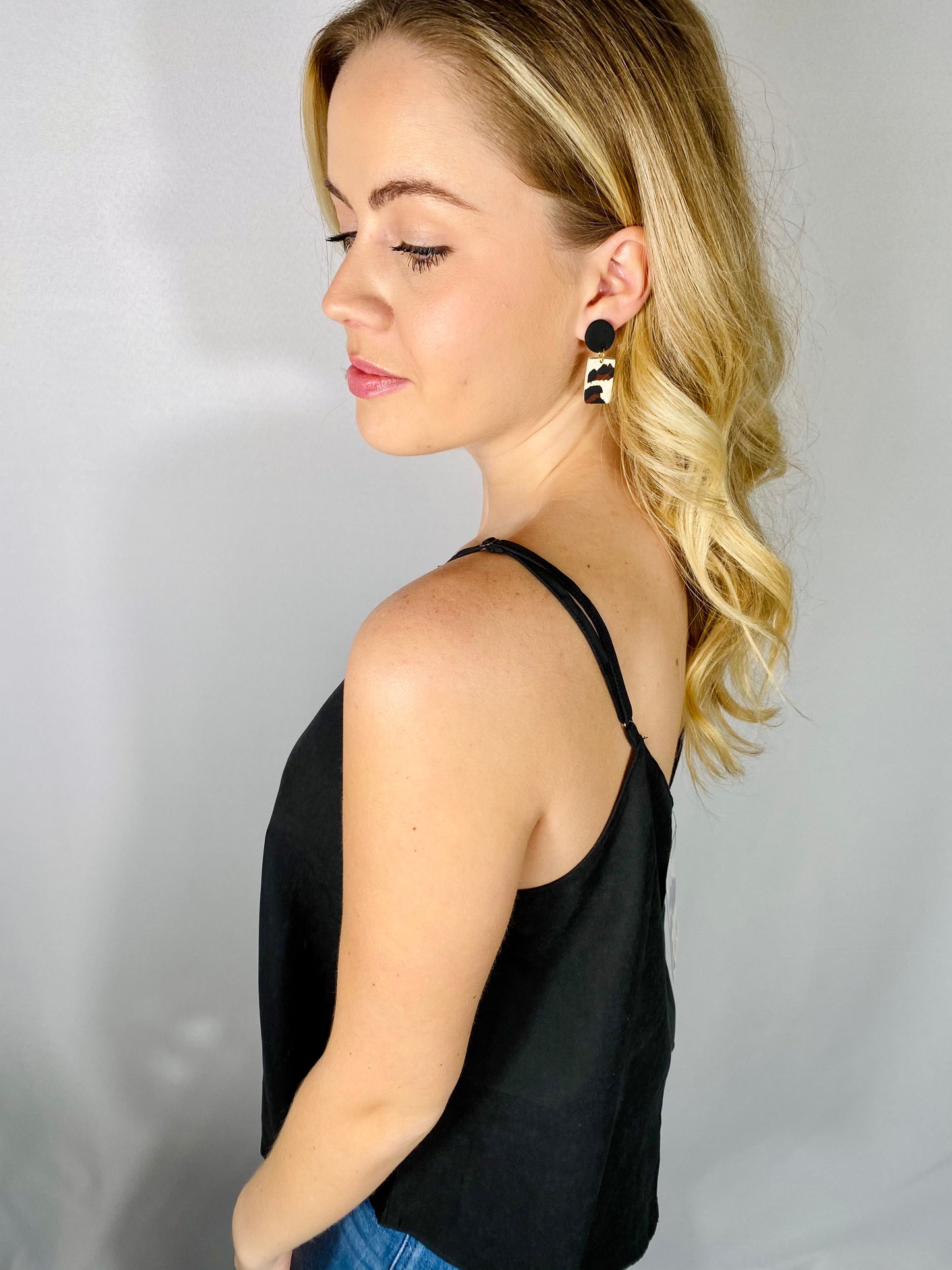 Black V-Neck Tank