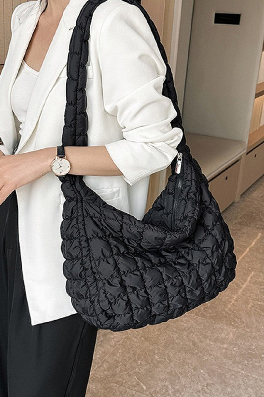 Puff Quilted Crossbody Shoulder Bag