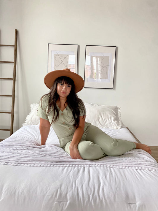 Sage Linen Jumpsuit