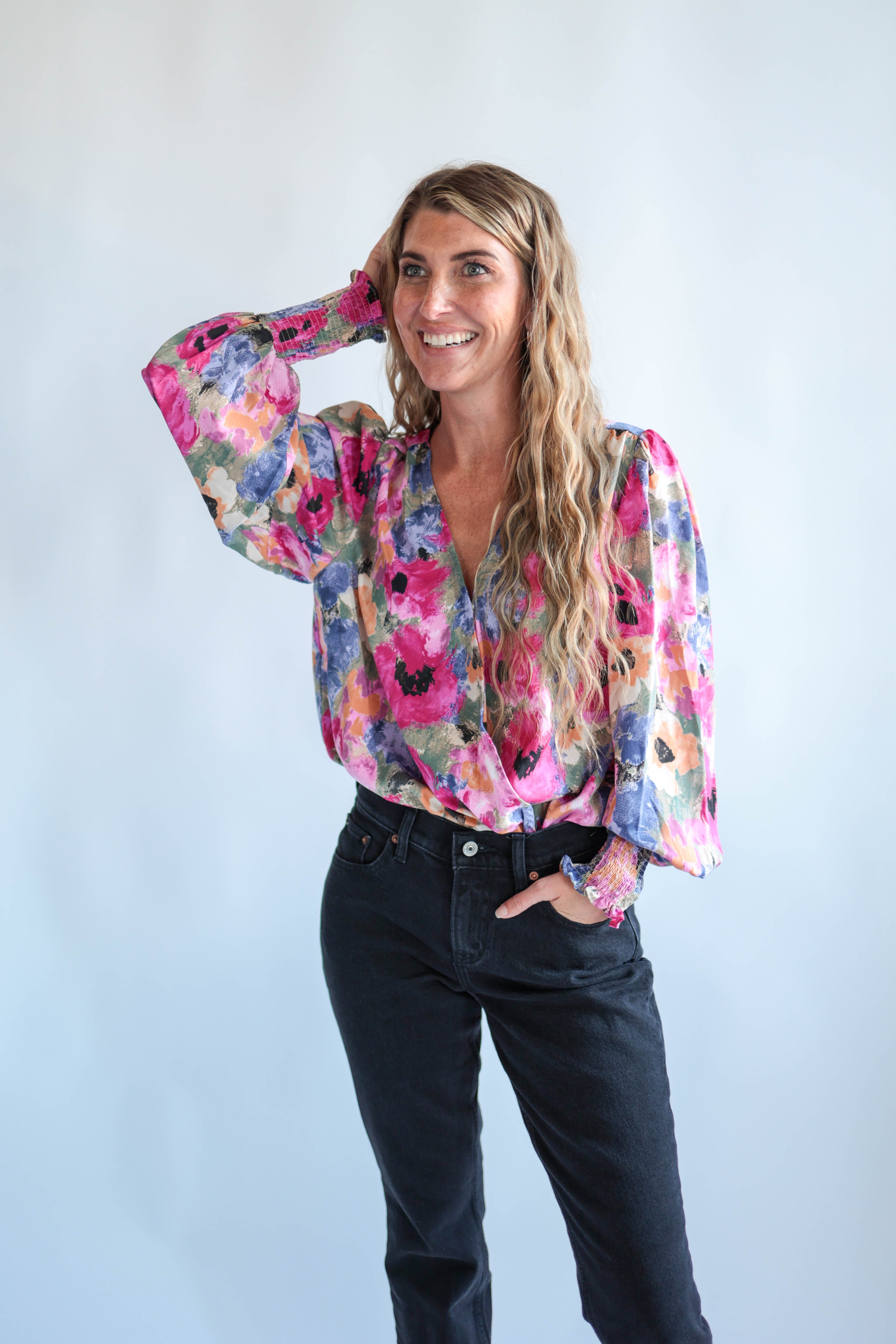 Blooming flowers see-through tops – POPPY