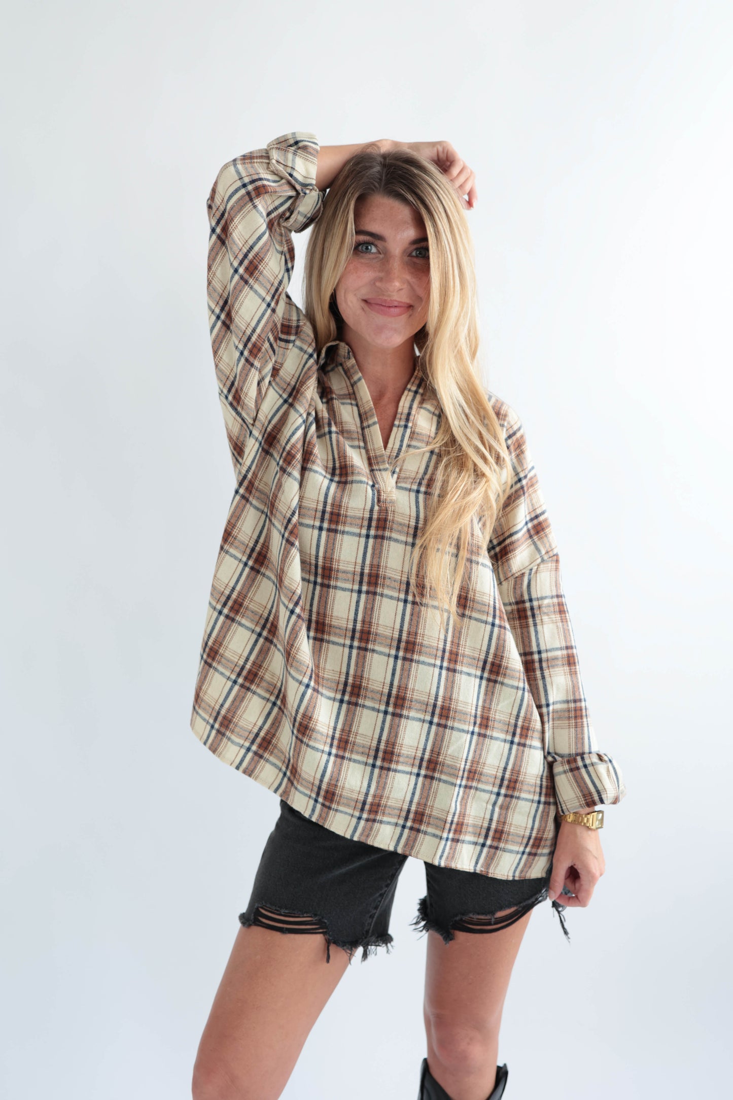 Oat Flannel Pullover