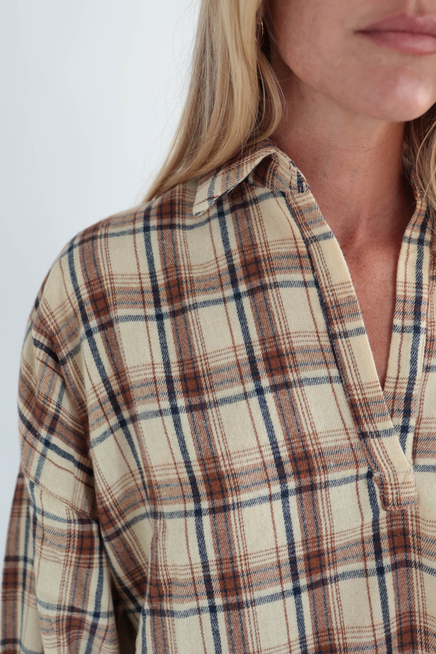 Oat Flannel Pullover