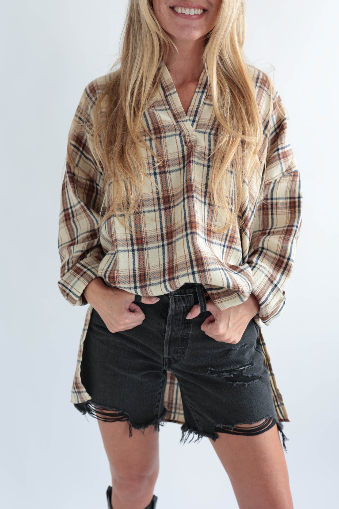 Oat Flannel Pullover