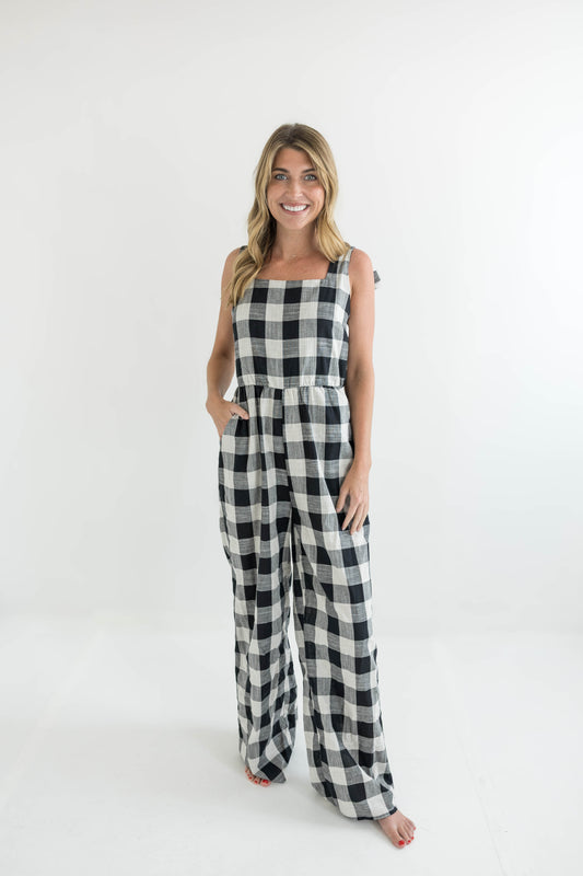 Checkmate Wide-Leg Jumpsuit