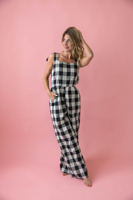 Checkmate Wide-Leg Jumpsuit