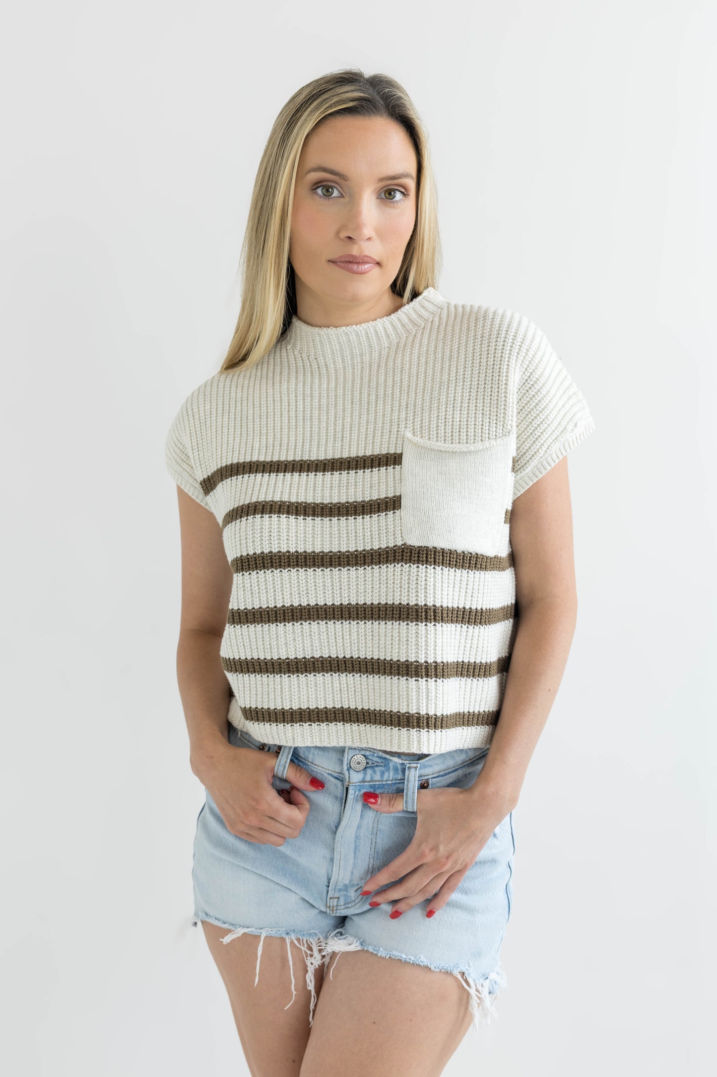 The Harper Striped Knit Top