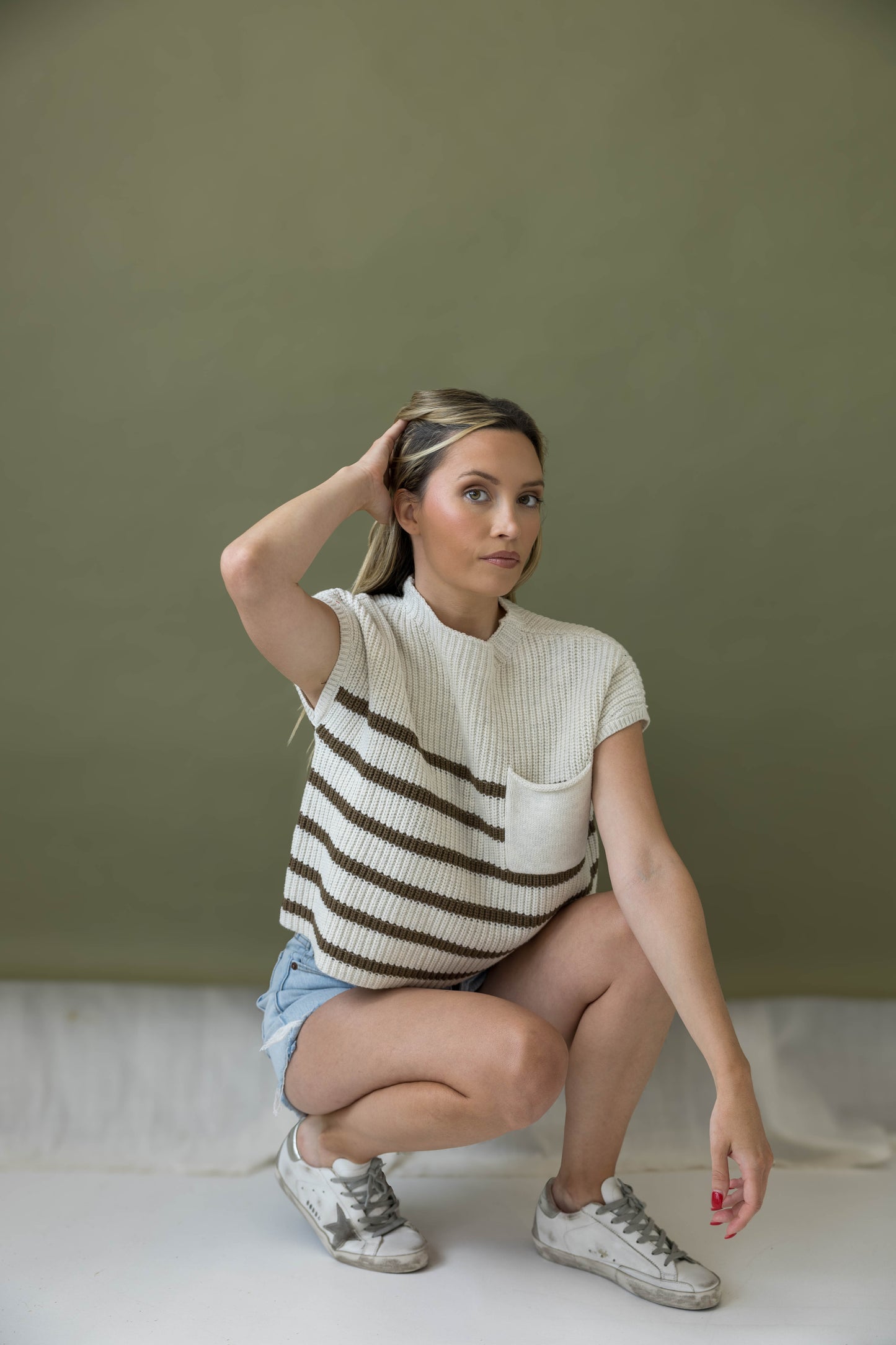 The Harper Striped Knit Top