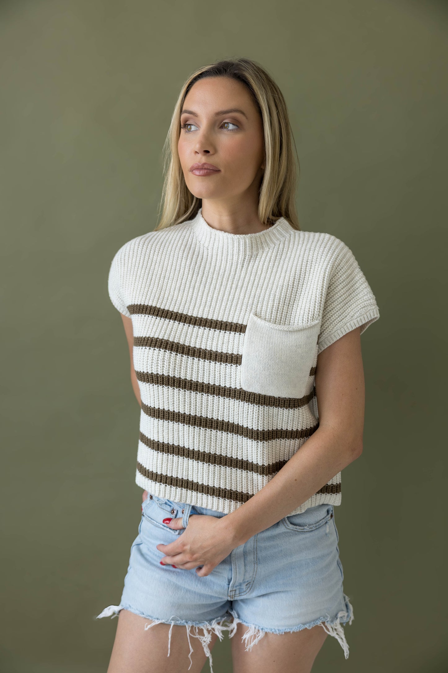 The Harper Striped Knit Top
