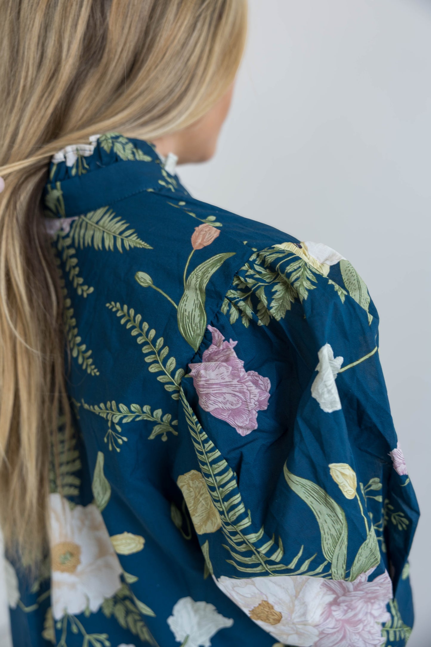 Nova Bloom Blouse -Teal