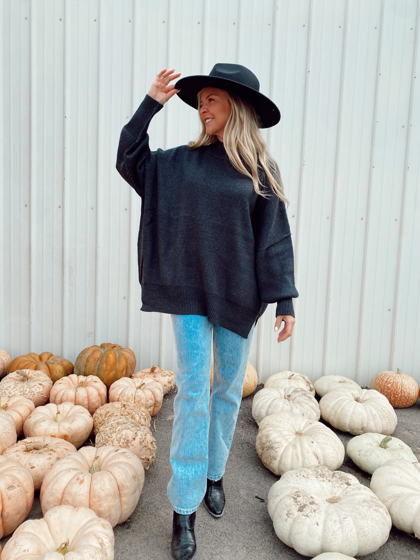 Oversized Charcoal Sweater