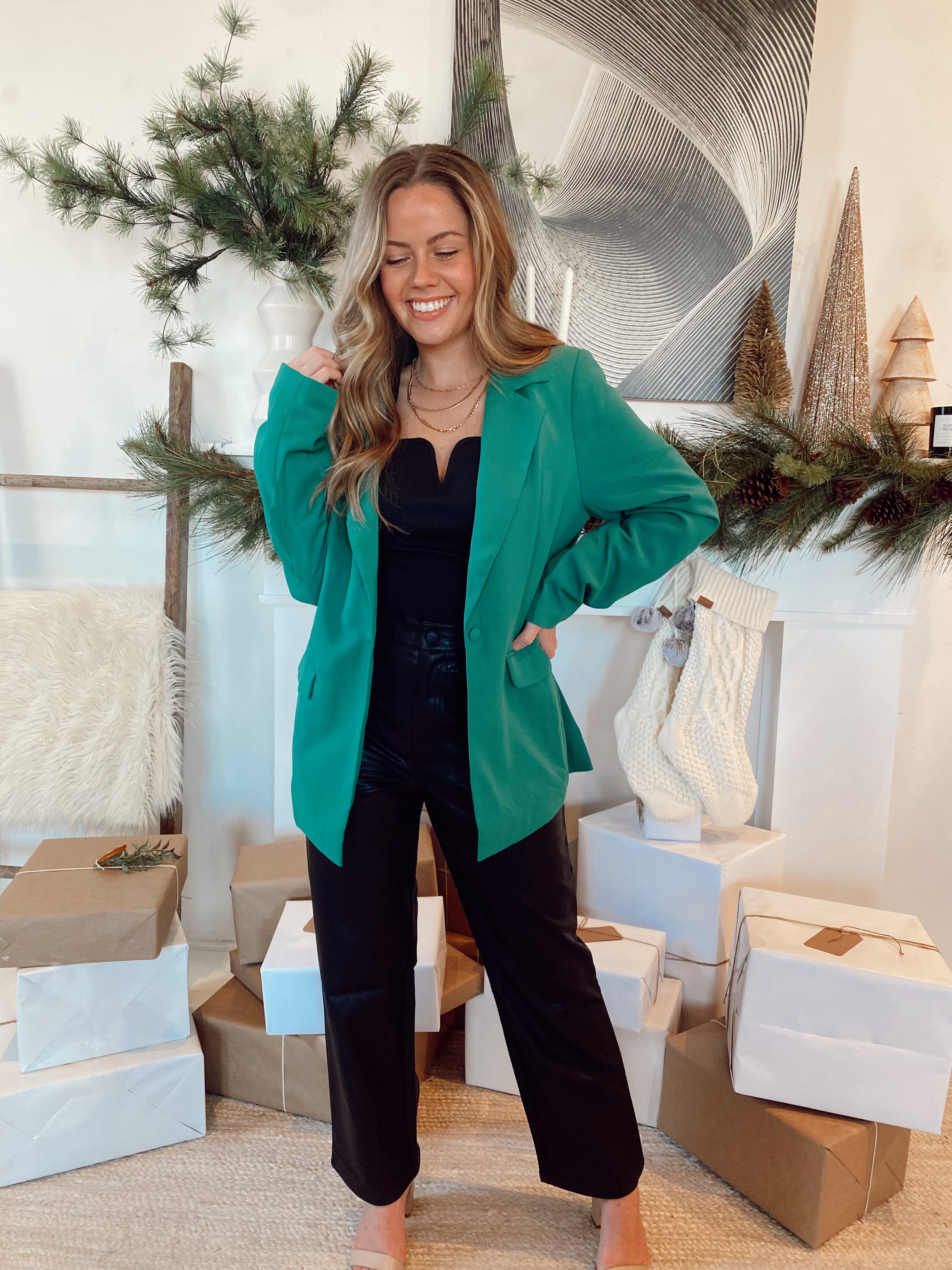 Kelly on sale green blazer