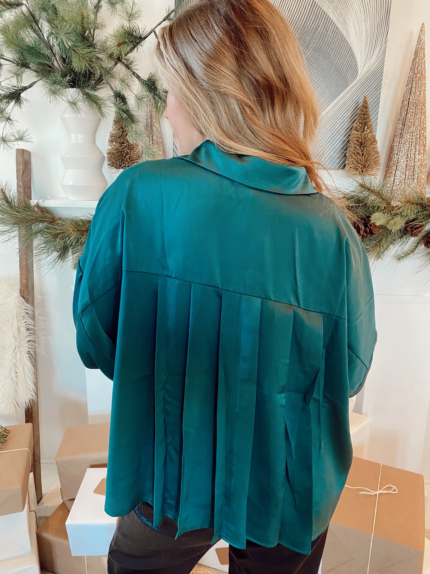 Satin Cropped Blouse