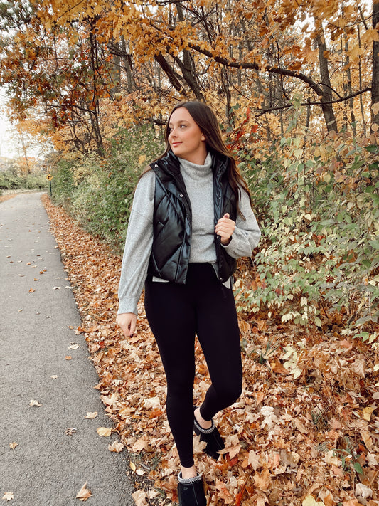 Black Puffer Vest