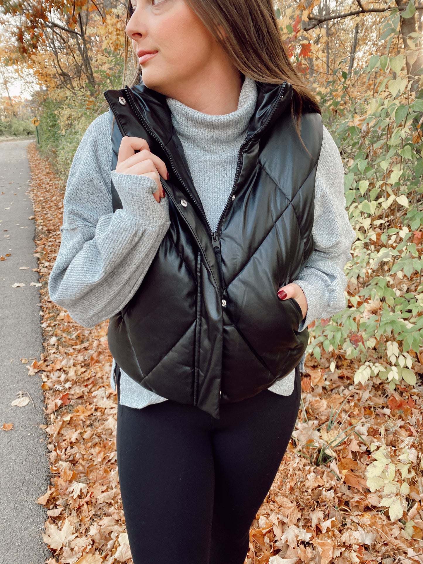 Black Puffer Vest