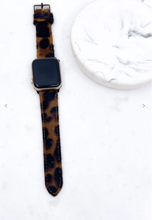 Brown Leopard Watch Band